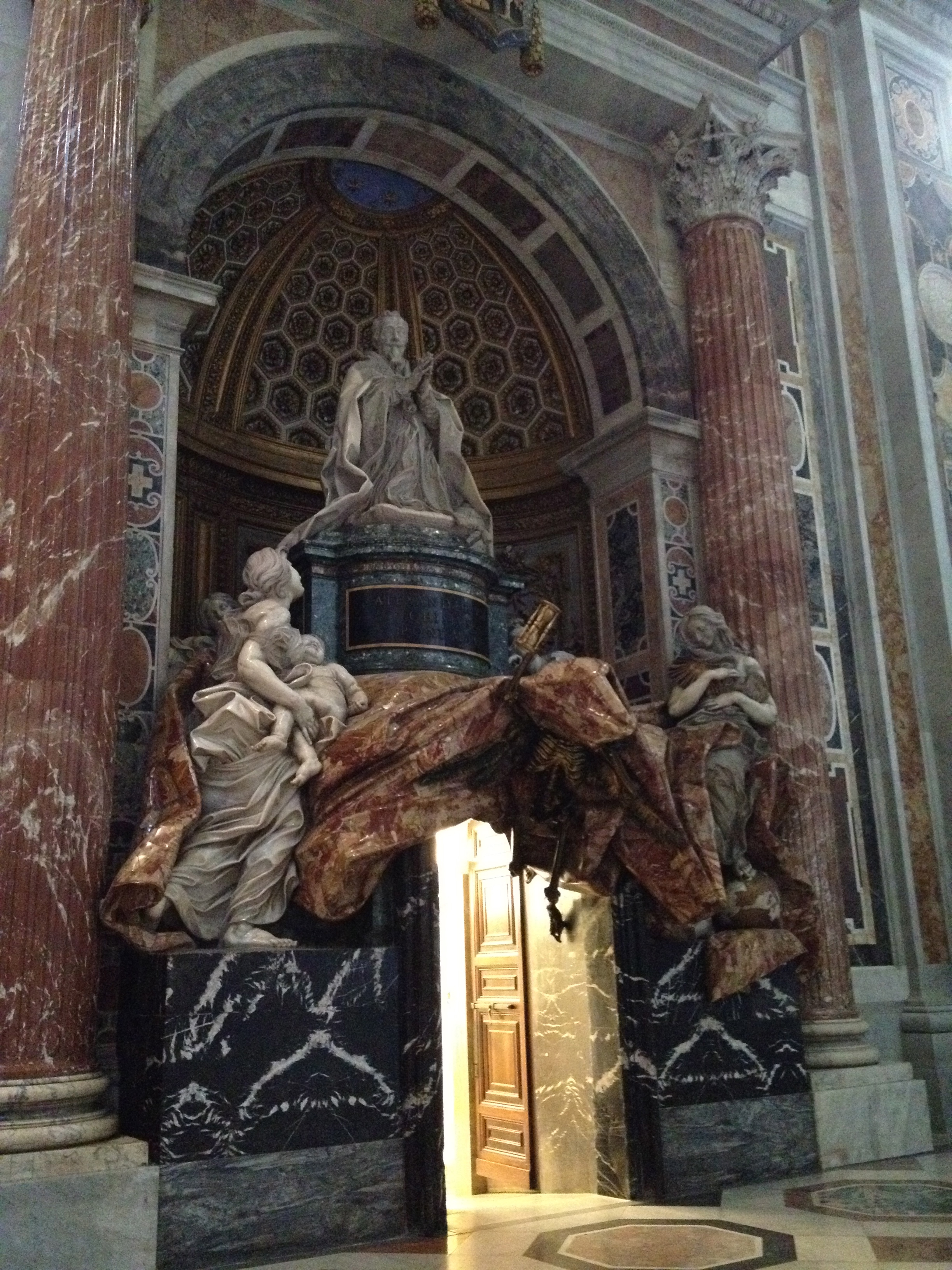 Papal resting place, with Death