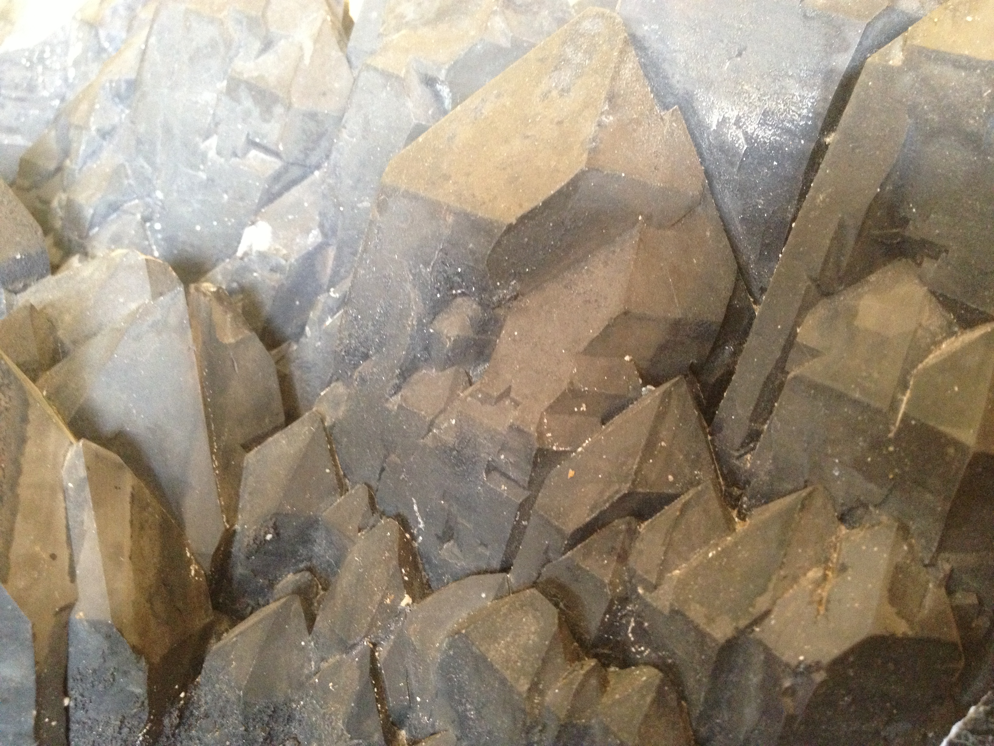 Spirit presence among "the ancestors" cluster of African Smoky Quartz