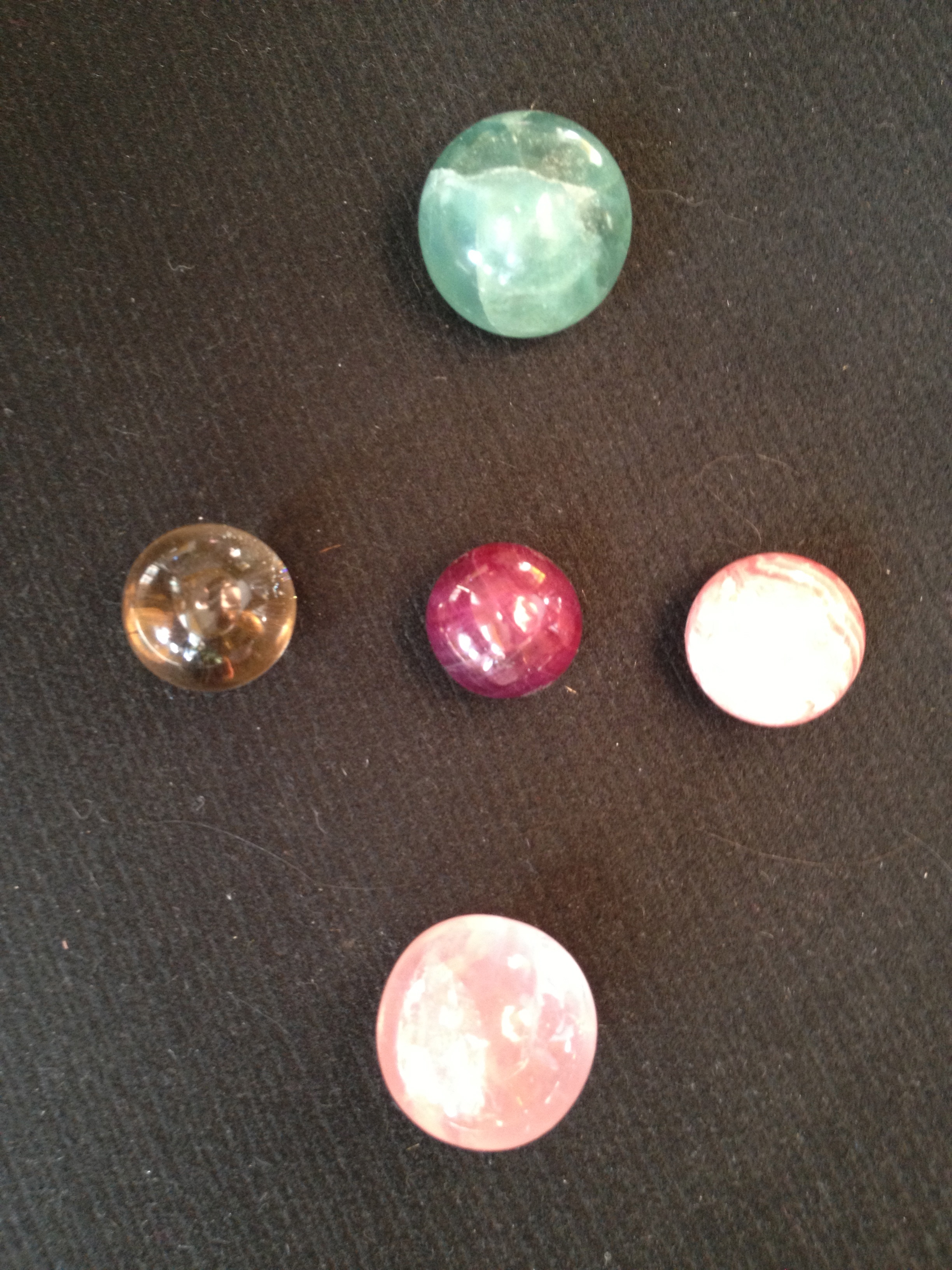 non-clear stone spheres