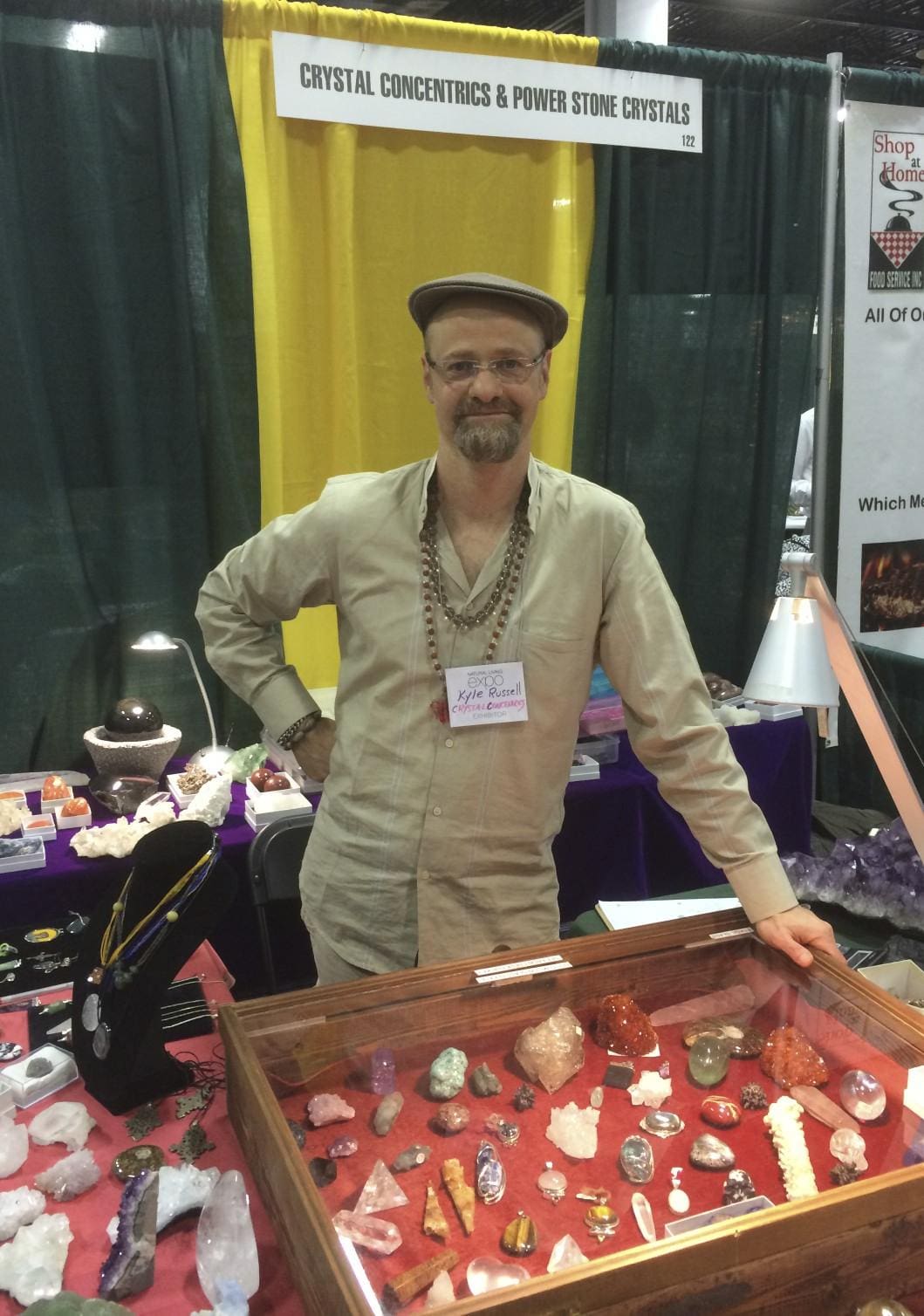 Kyle Russell at the Natural Living Expo