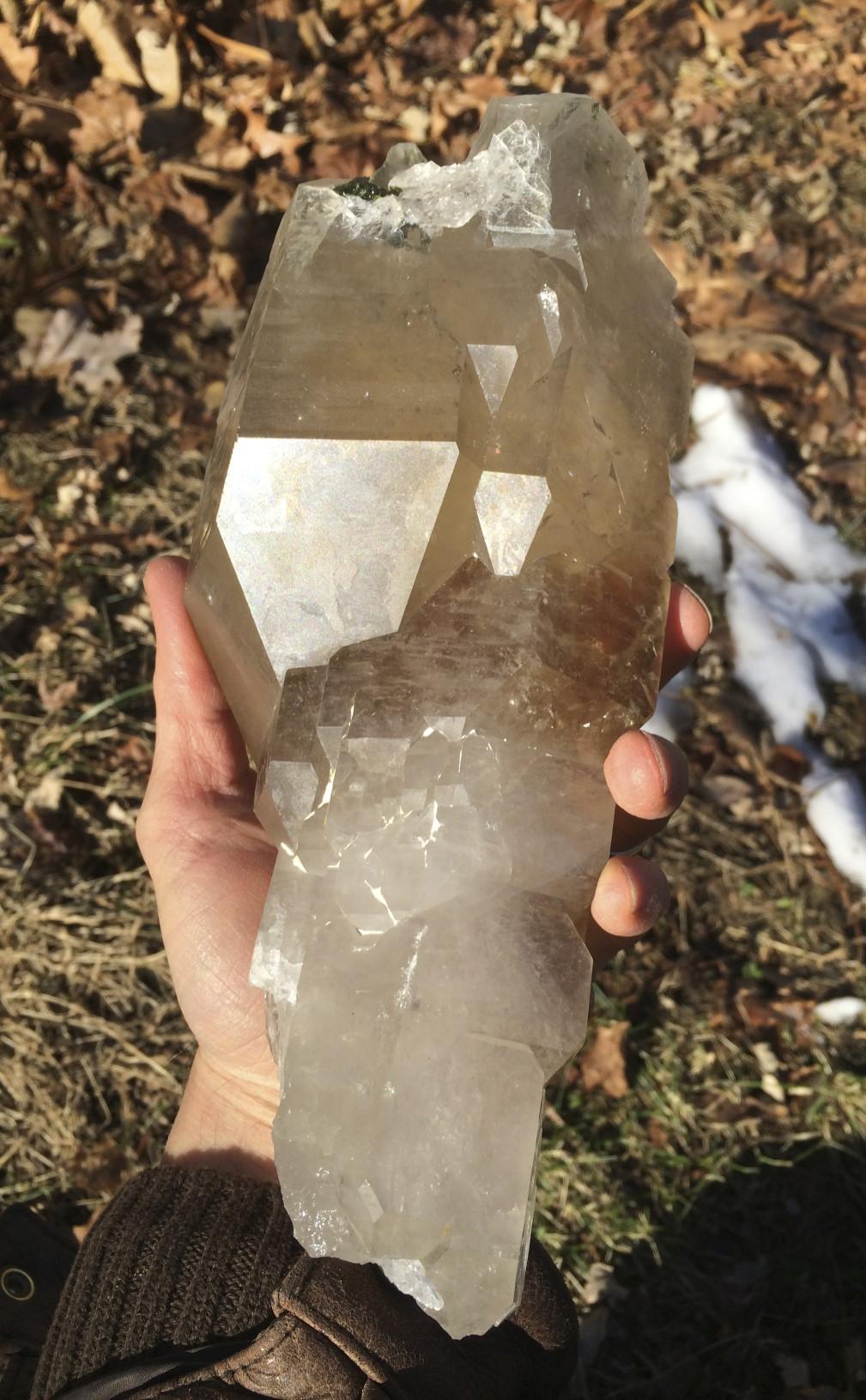 large Citrine semi-sceptered Elestial