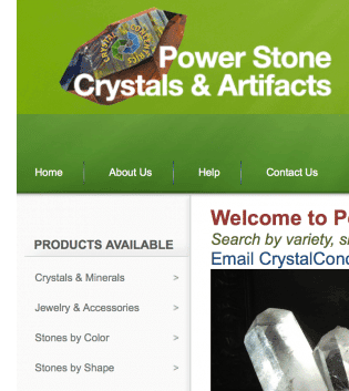 screen shot of our For Sale site