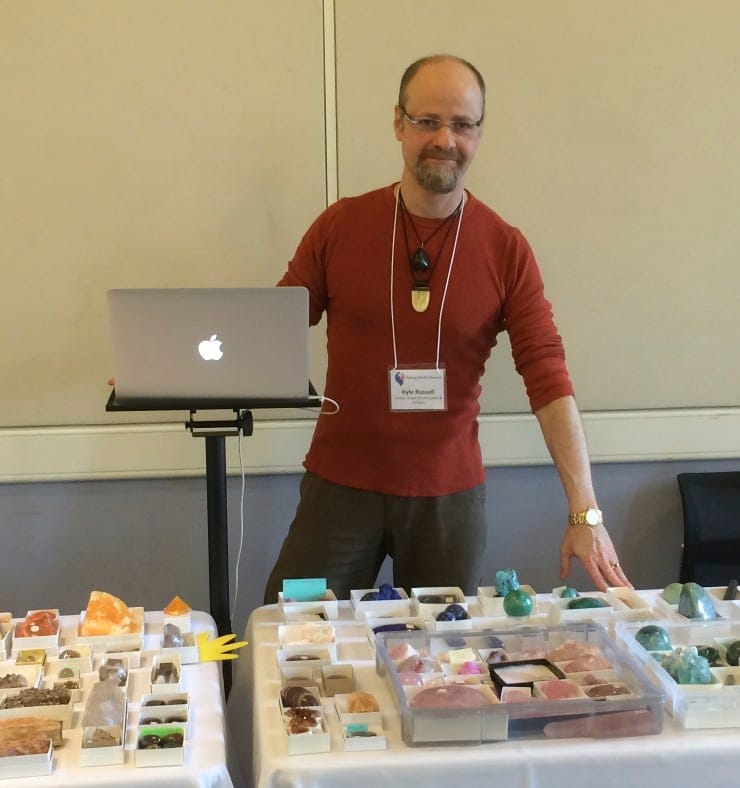 'the author' Kyle Russell, at the Healing Hands event