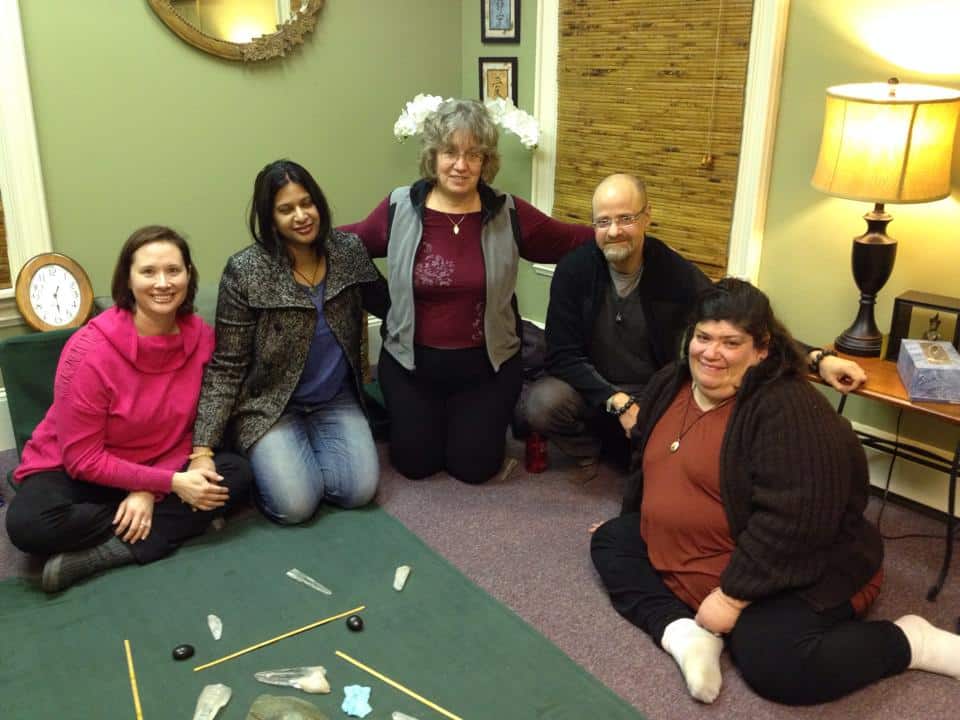 A small Meditation gathering (I'm the one guy).