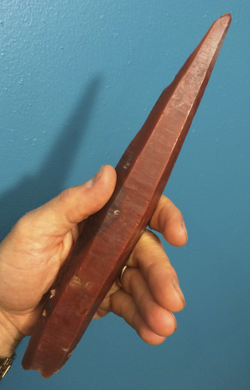 the unusual red (and power) of a flare / Diamantina laser