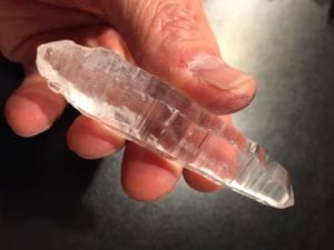 Rare Indian double terminated Lemurian - hard to let go - but the price and the person were right!