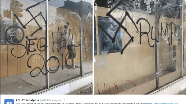 post election graffiti, 2016