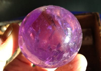 Amethyst (deep purple & points)
