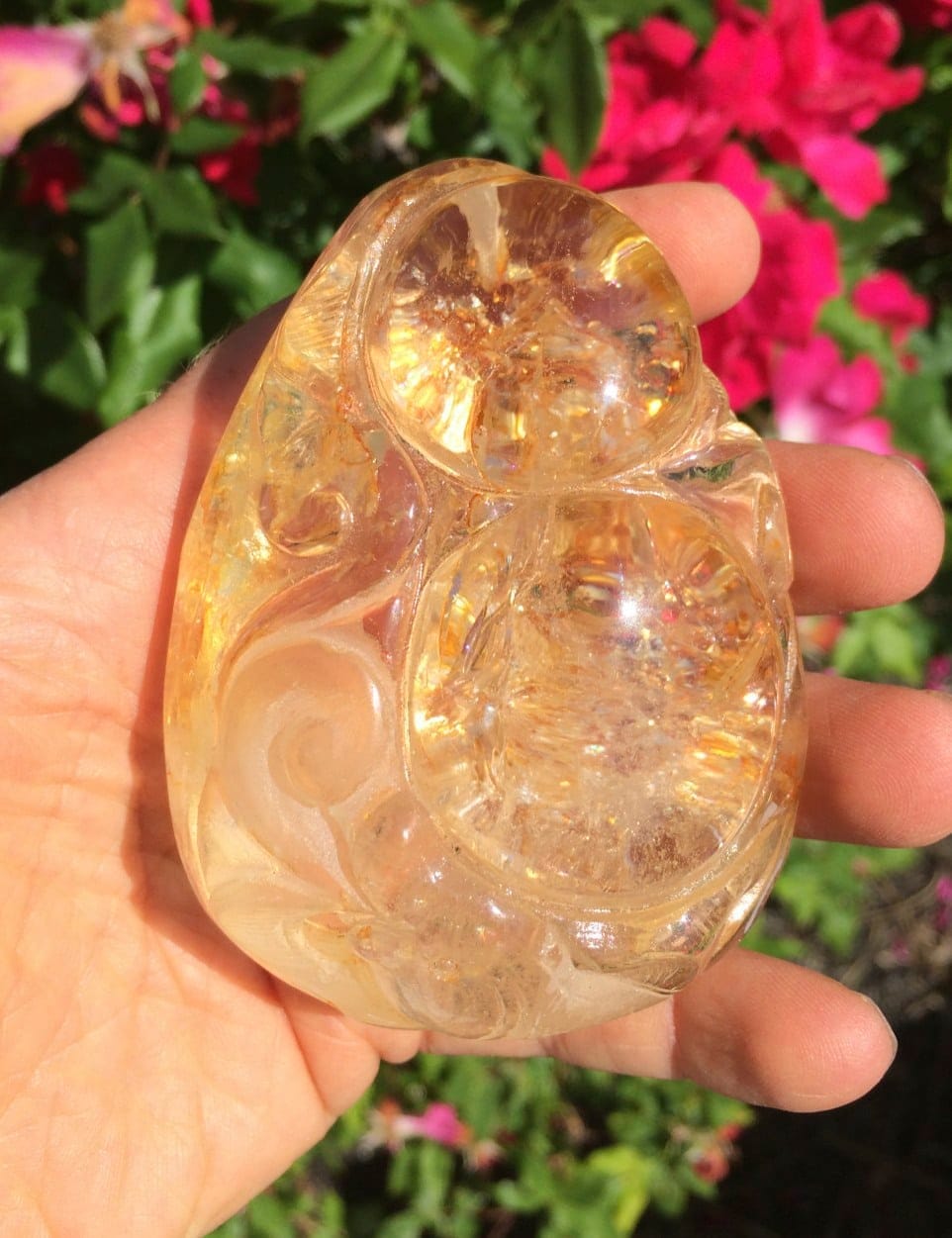 Quartz (carving) Lodolite animal/abstract 'gazer twin' healing crystal - Image 2