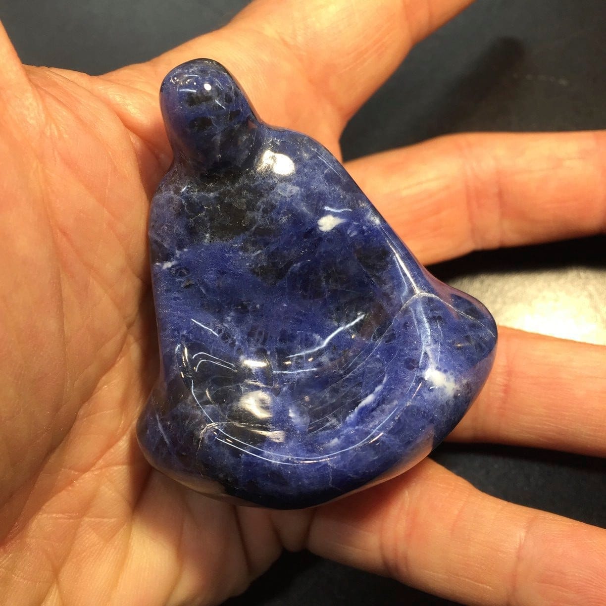 Sodalite (carving) devotional Meditator healing crystal - Image 2