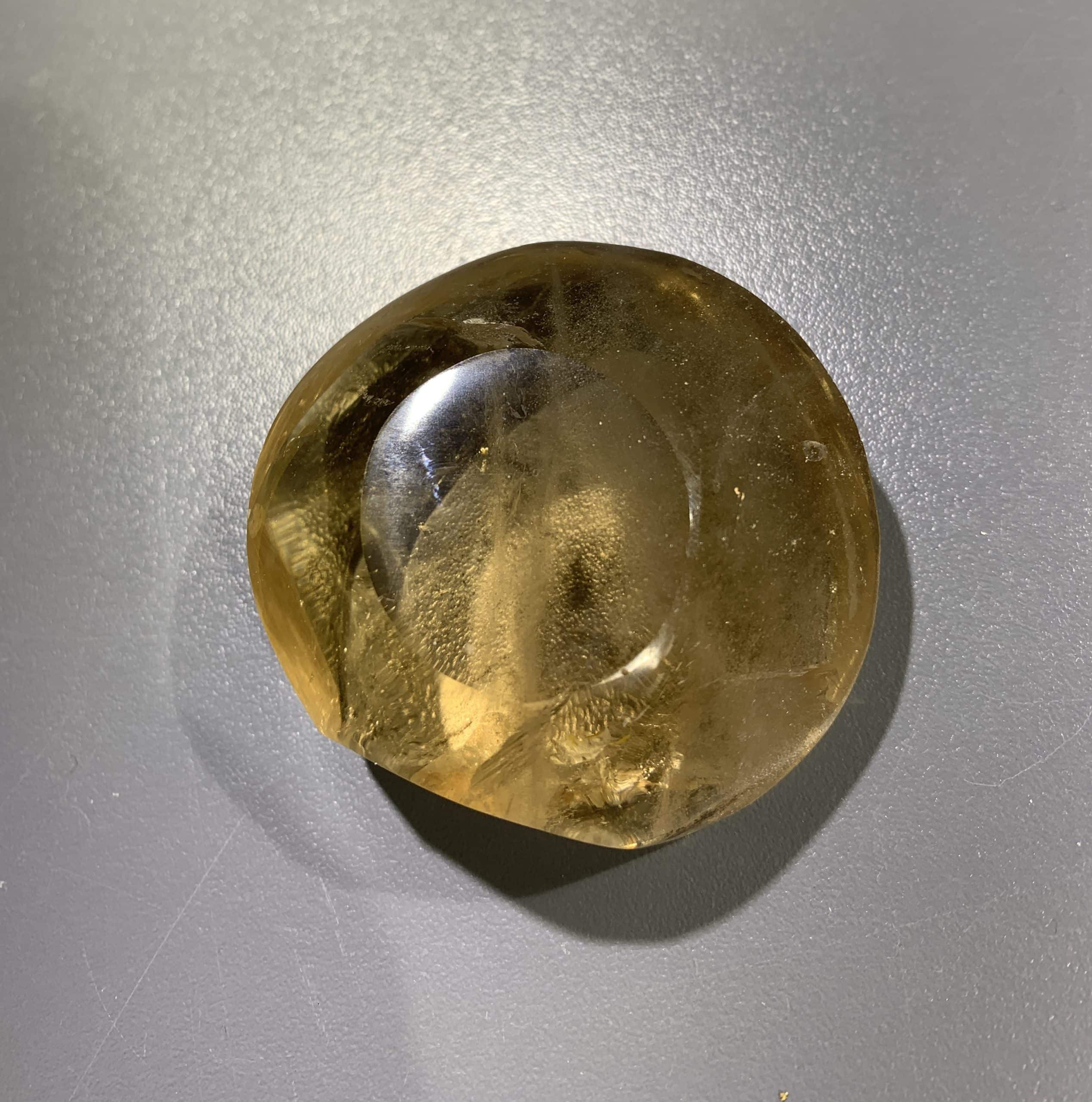 Citrine (natural) round cut freeform display piece healing crystal - Image 2