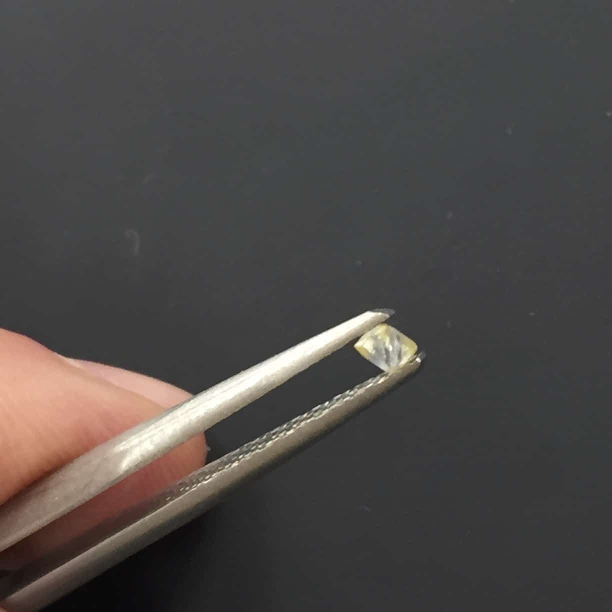 Diamond rough (.115ct) octahedral Crystal 'little yellow' healing crystal - Image 5