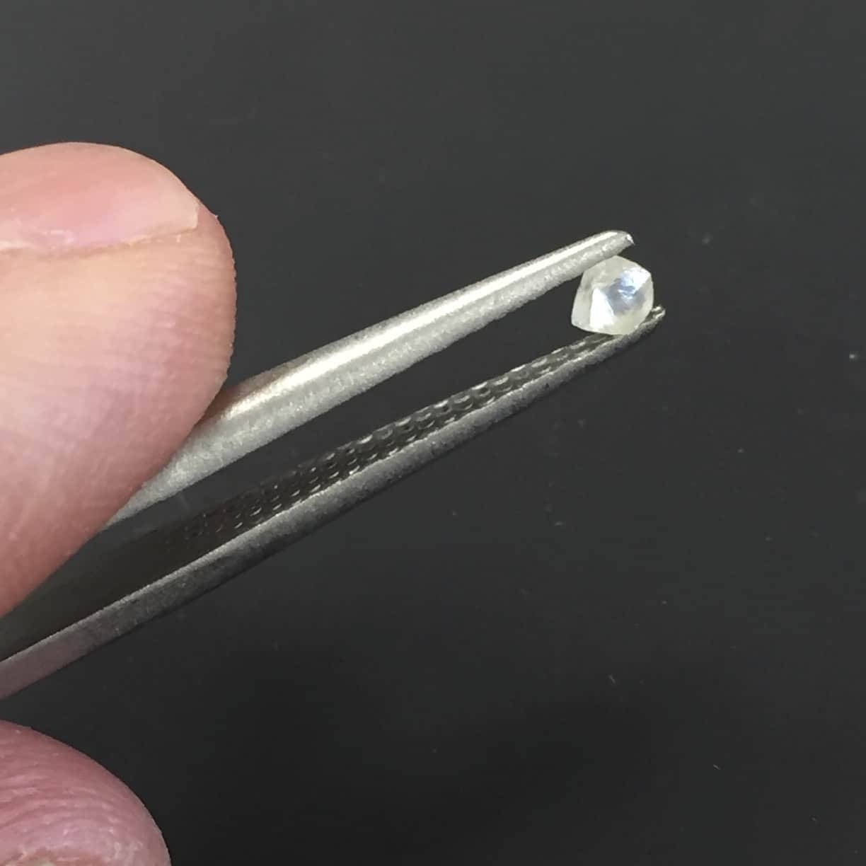 Diamond rough (.175ct/2.5mm) octahedral Crystal 'satellite' healing crystal