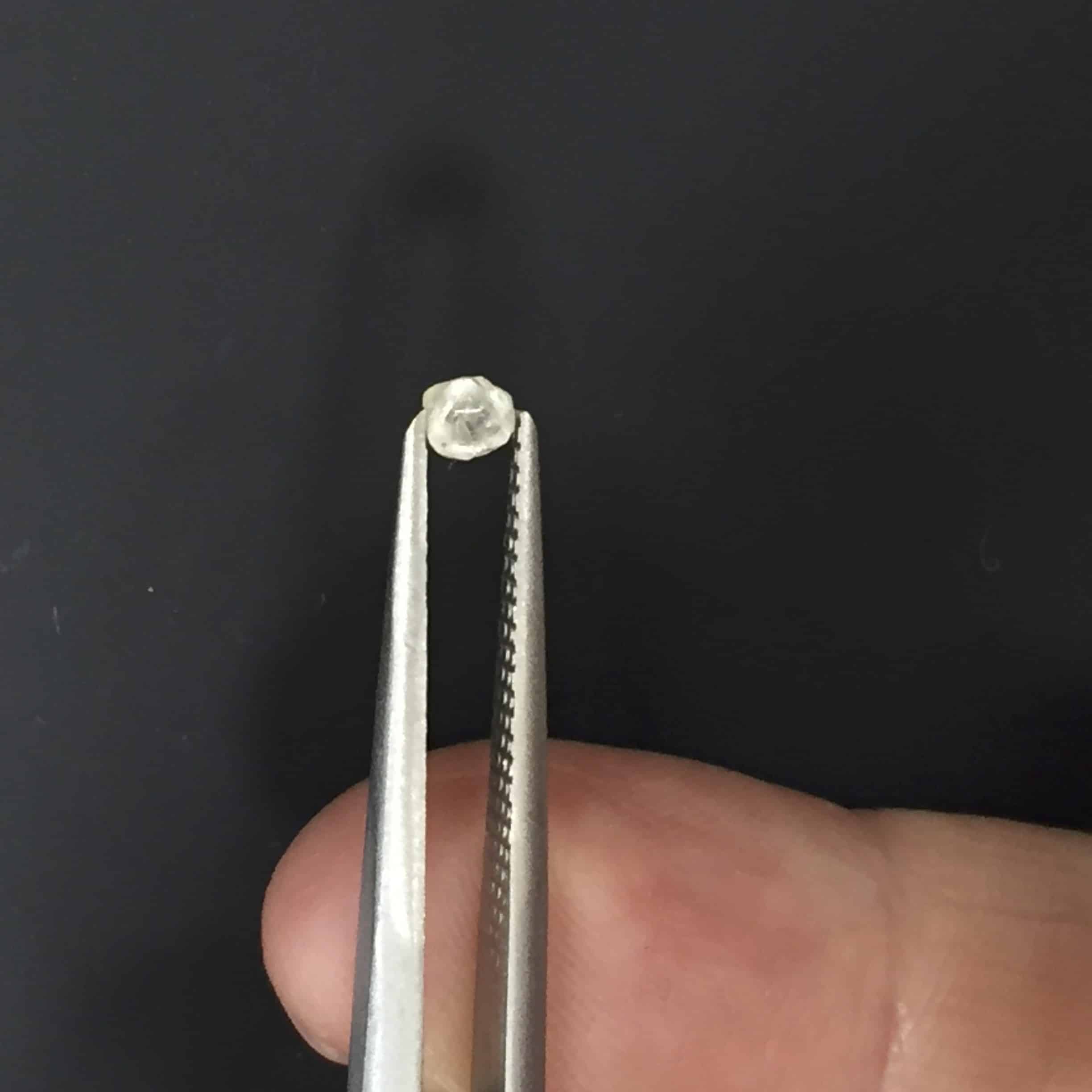 Diamond rough (.175ct/3mm) octahedral Crystal 'double octo' healing crystal - Image 3