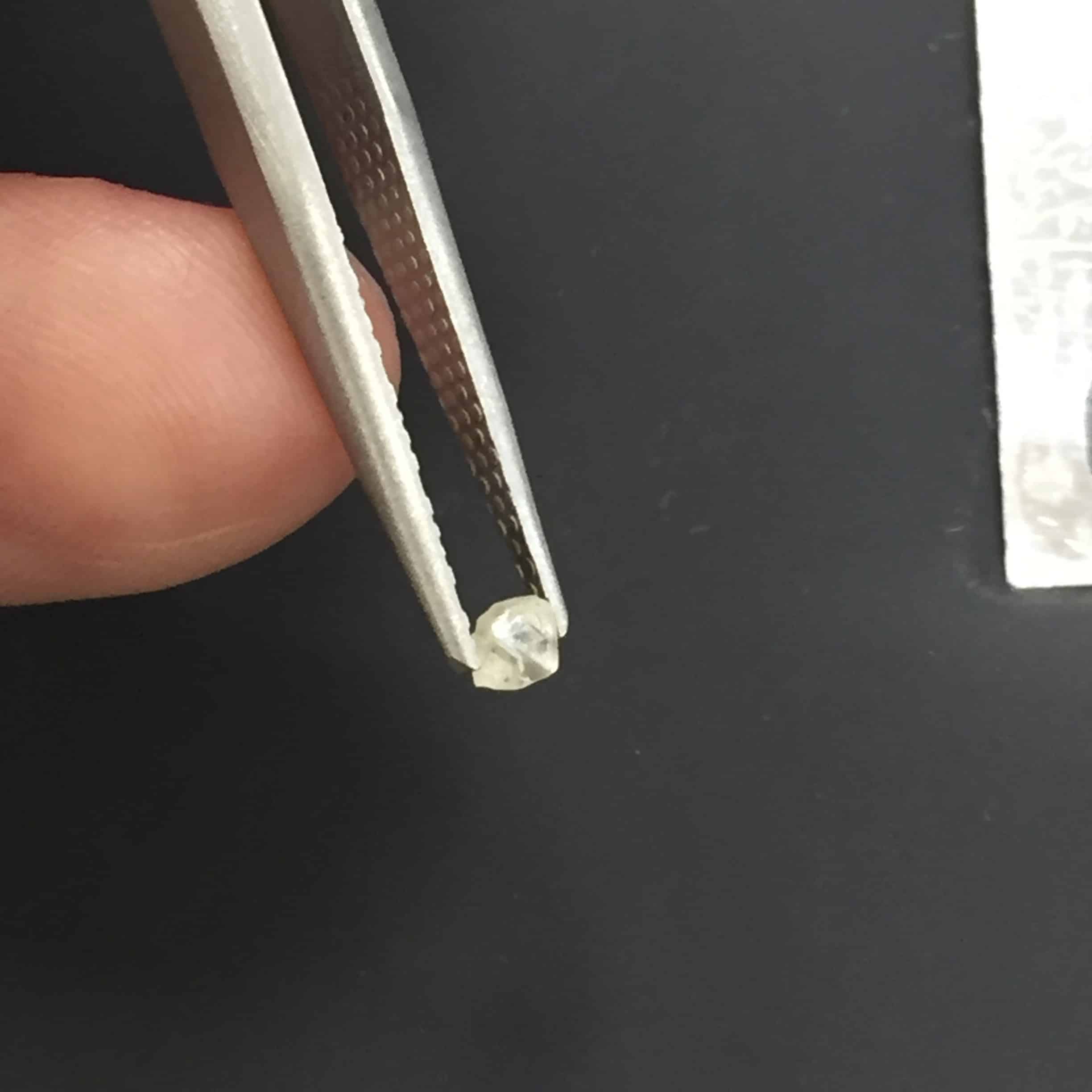 Diamond rough (.175ct/3mm) octahedral Crystal 'double octo' healing crystal - Image 4