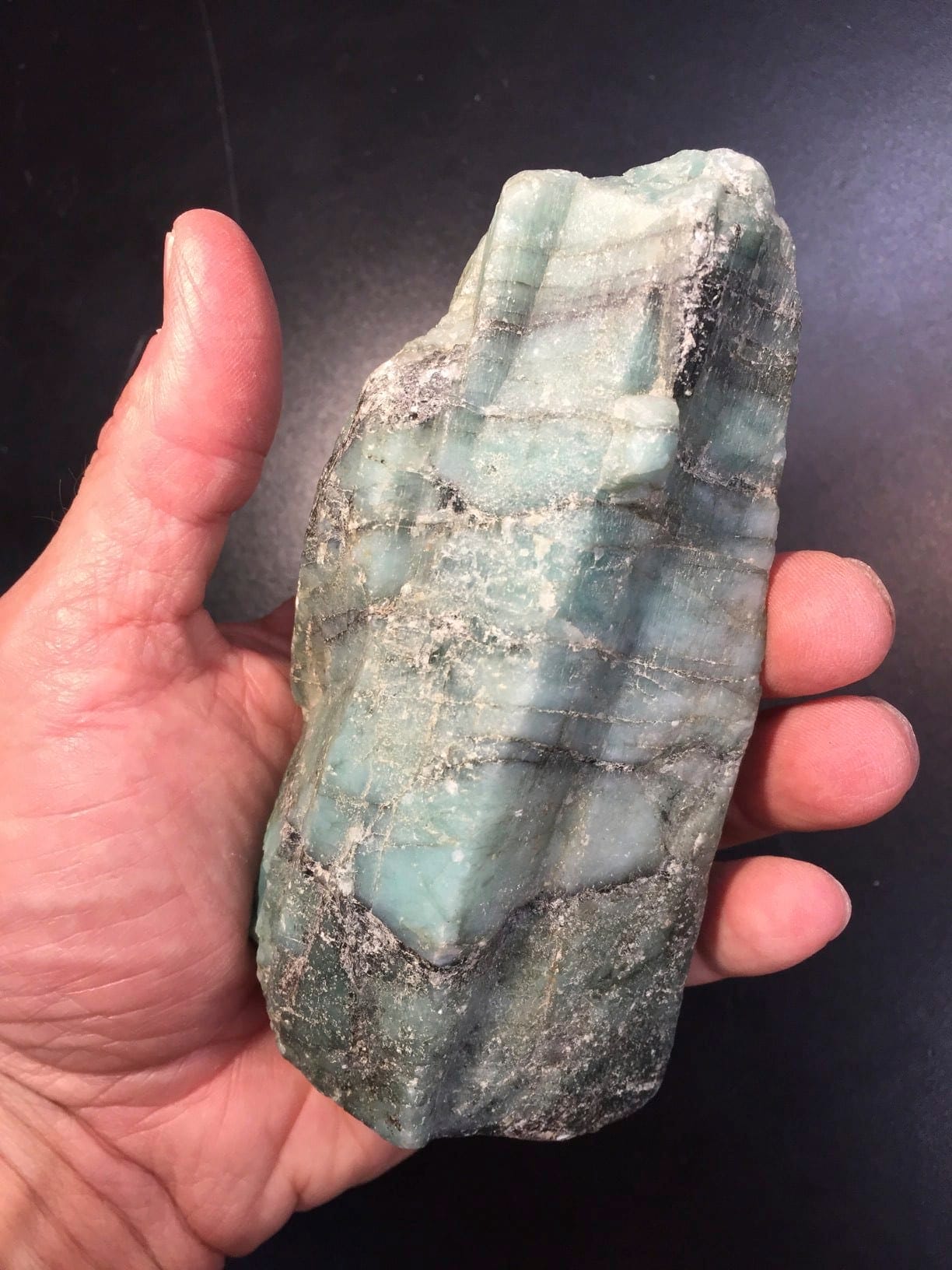 Emerald (natural) huge chunk healing crystal
