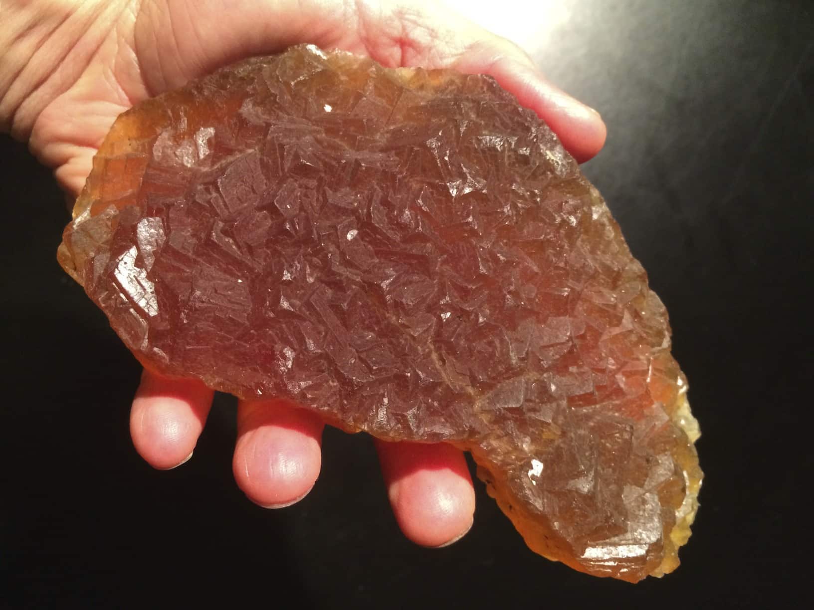 Fluorite (Yellow, Golden) geometrically terminated cluster healing crystal - Image 2