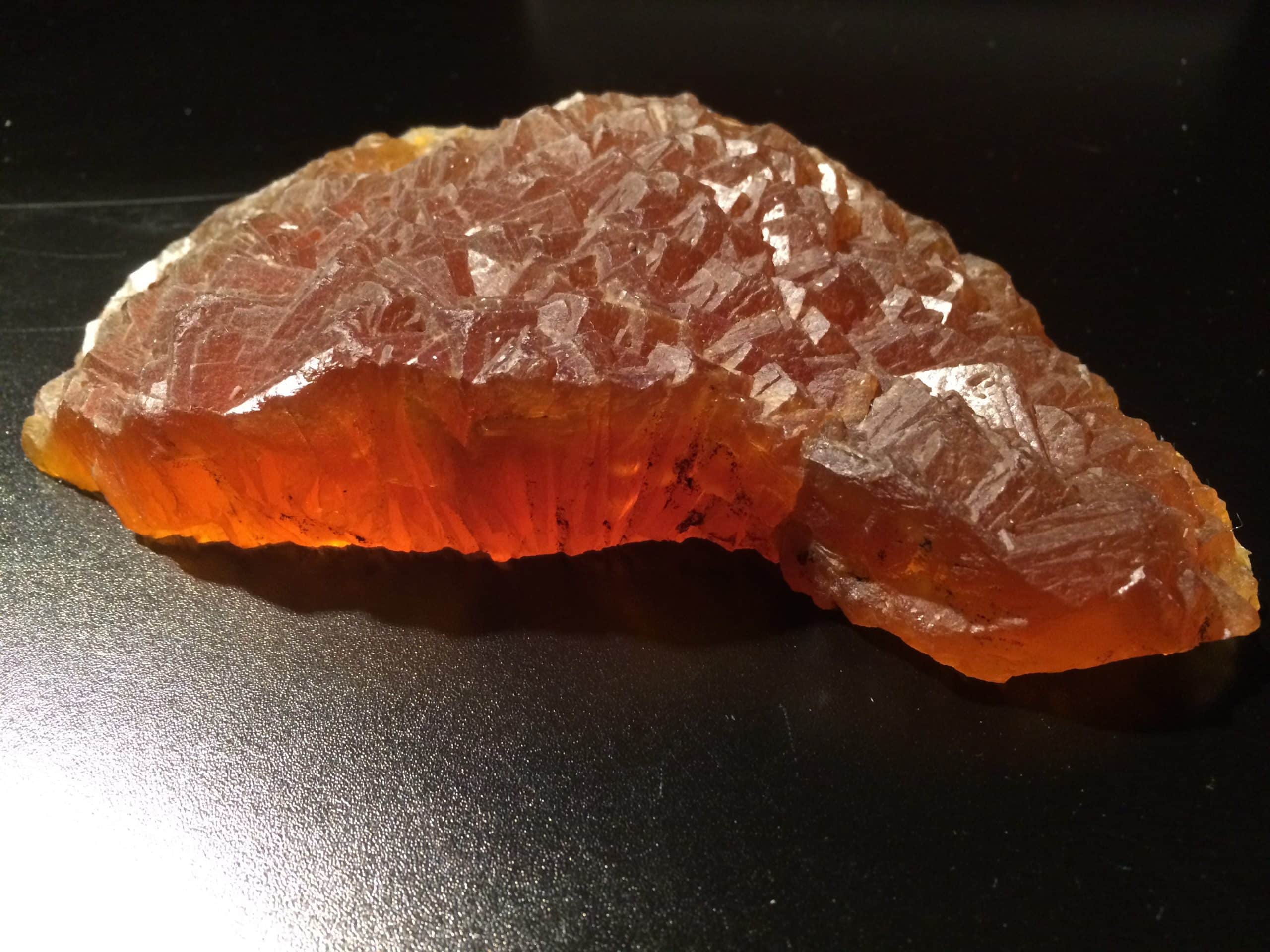 Fluorite (Yellow, Golden) geometrically terminated cluster healing crystal - Image 3