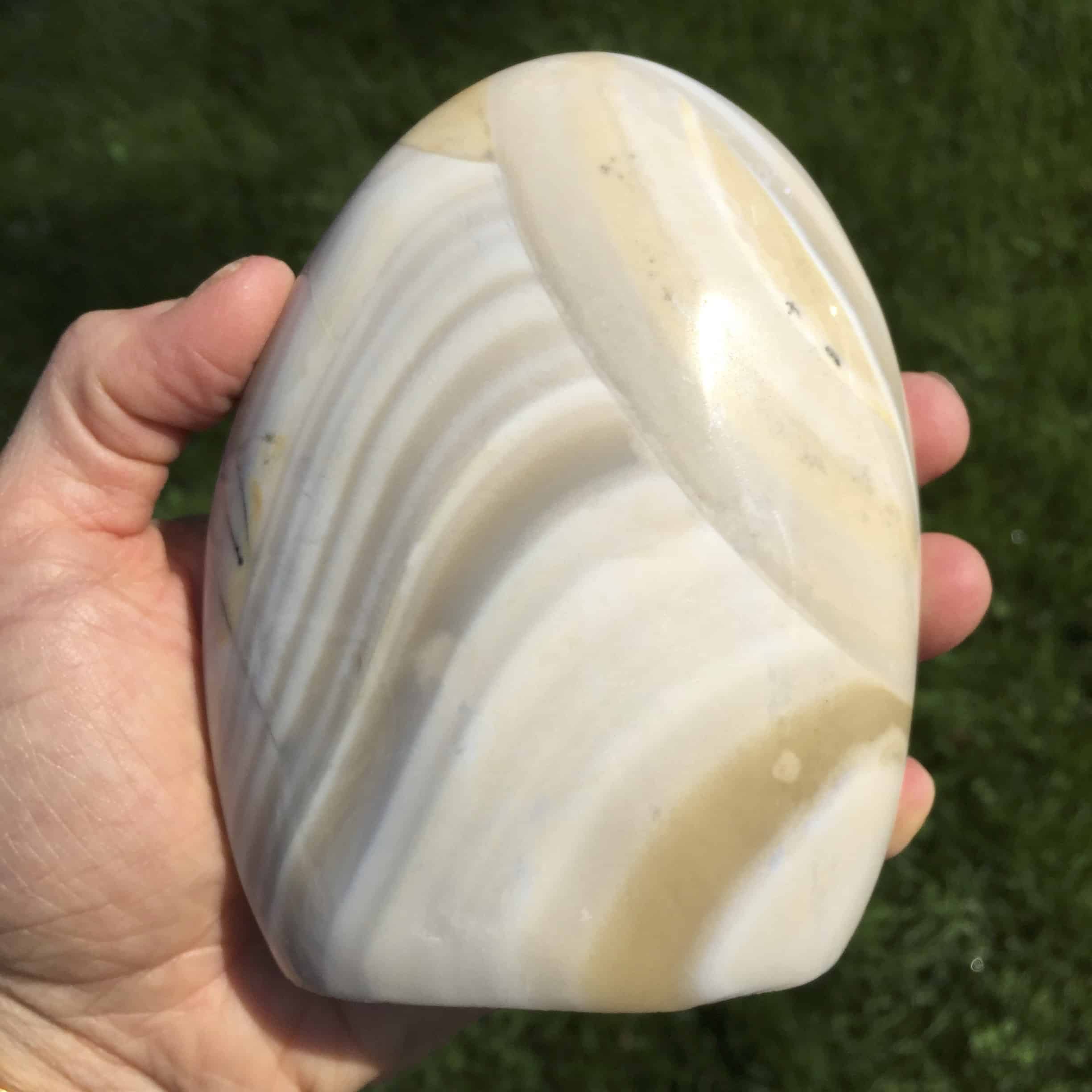 Jasper (dune) 'Angel Wing' rounded display piece healing crystal - Image 2