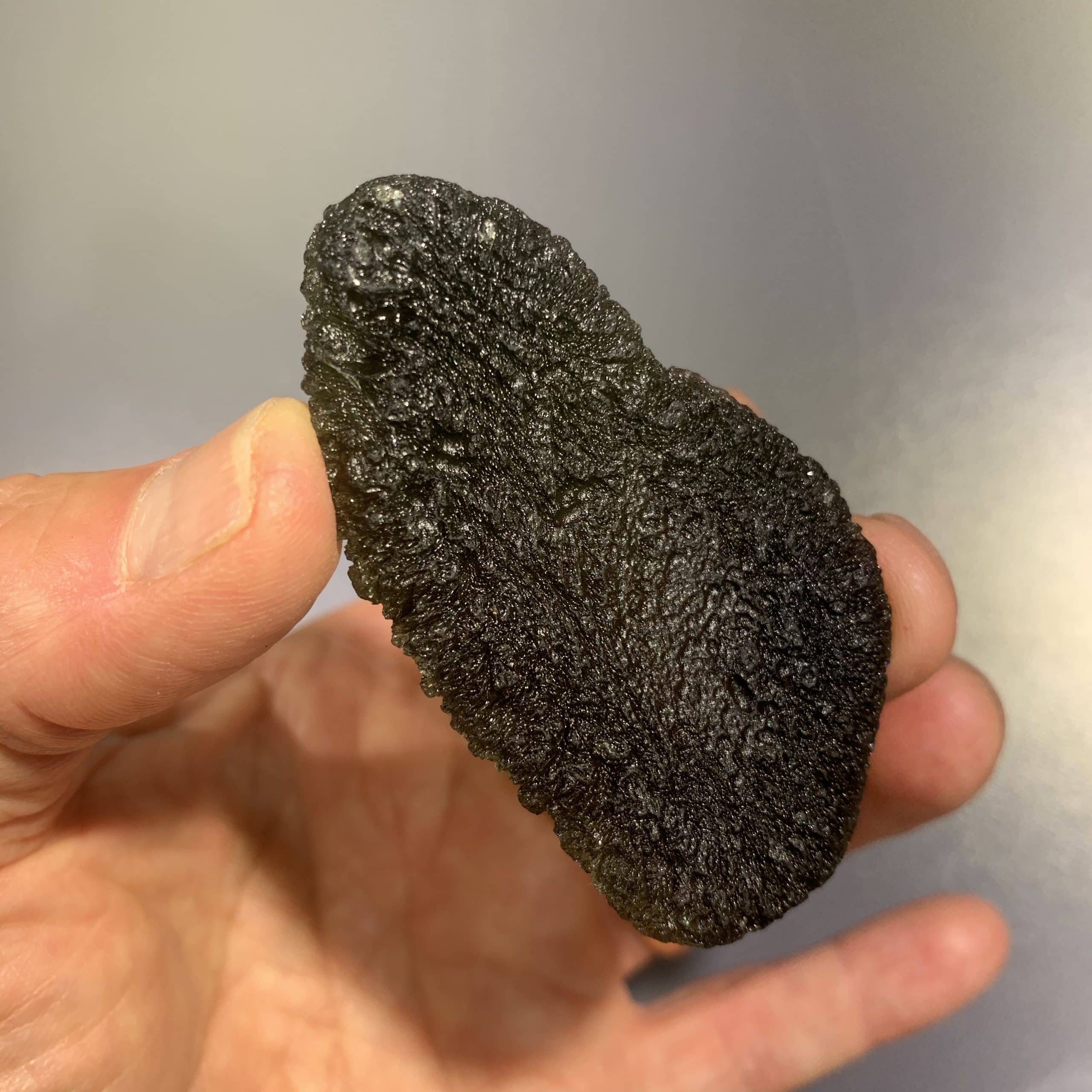 Moldavite (rough) Chlum 'pancake planet' (27.88gr) healing crystal - Image 2