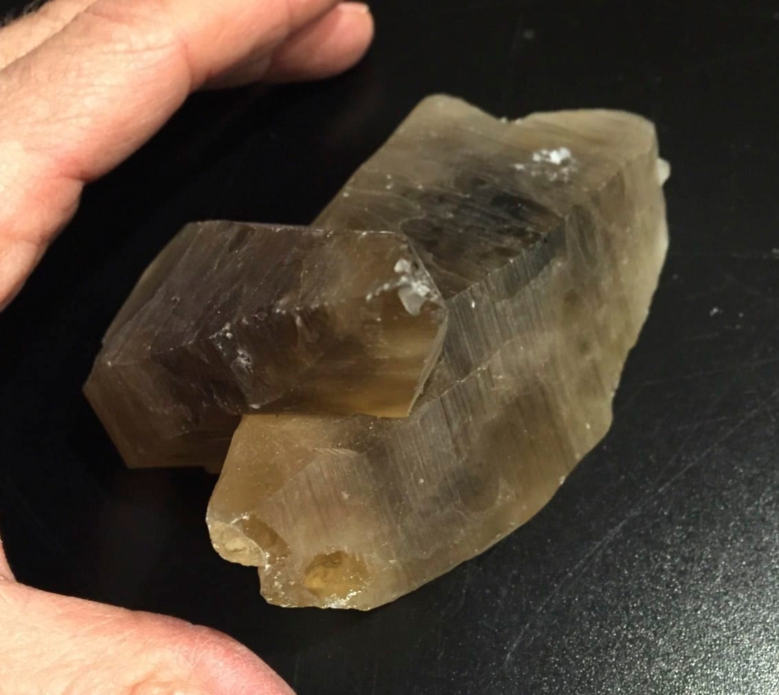 Citrine (natural) twin cluster - self healed floater - healing crystal - Image 3