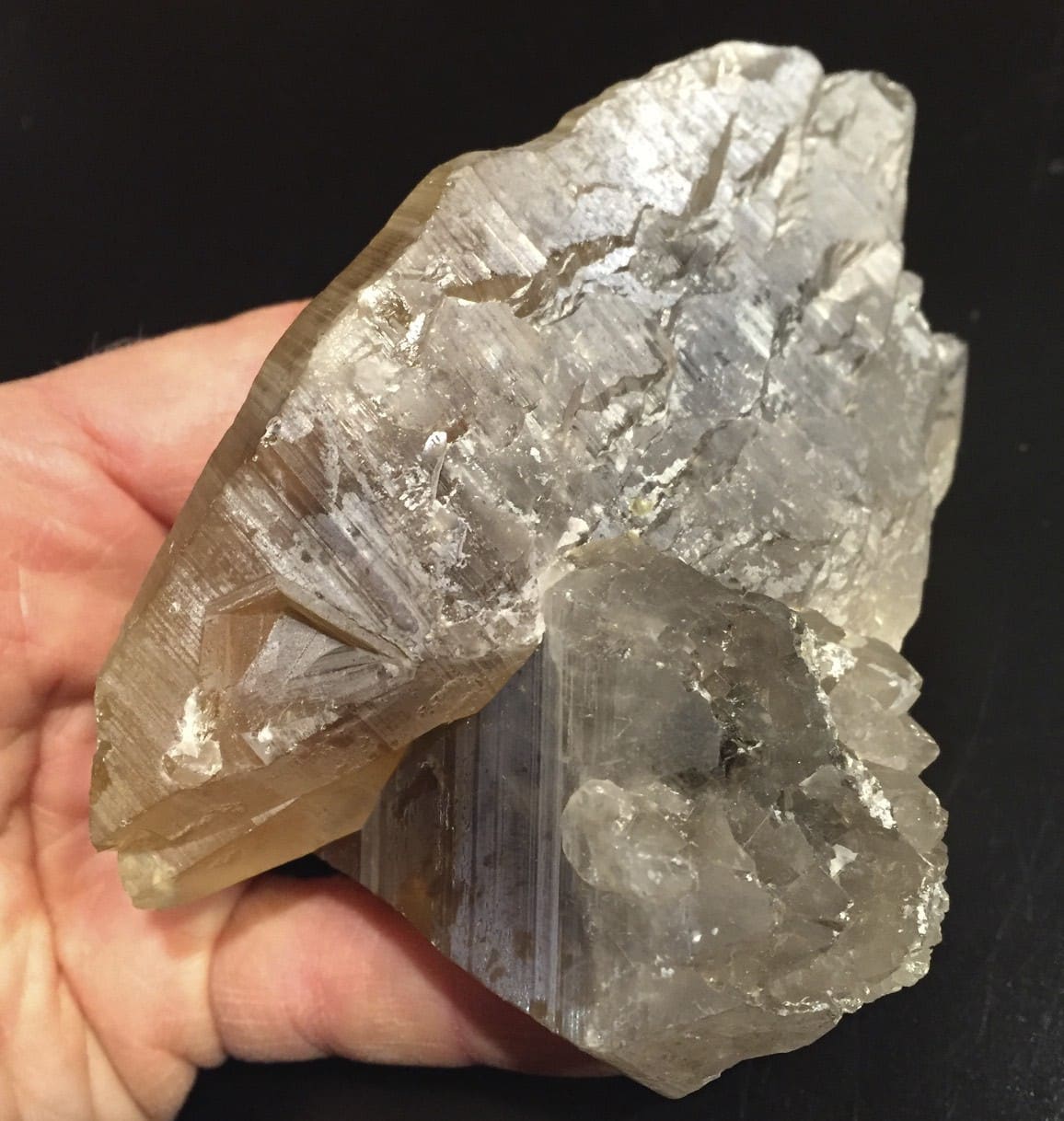 Citrine (natural) twin cluster - self healed floater - healing crystal - Image 4