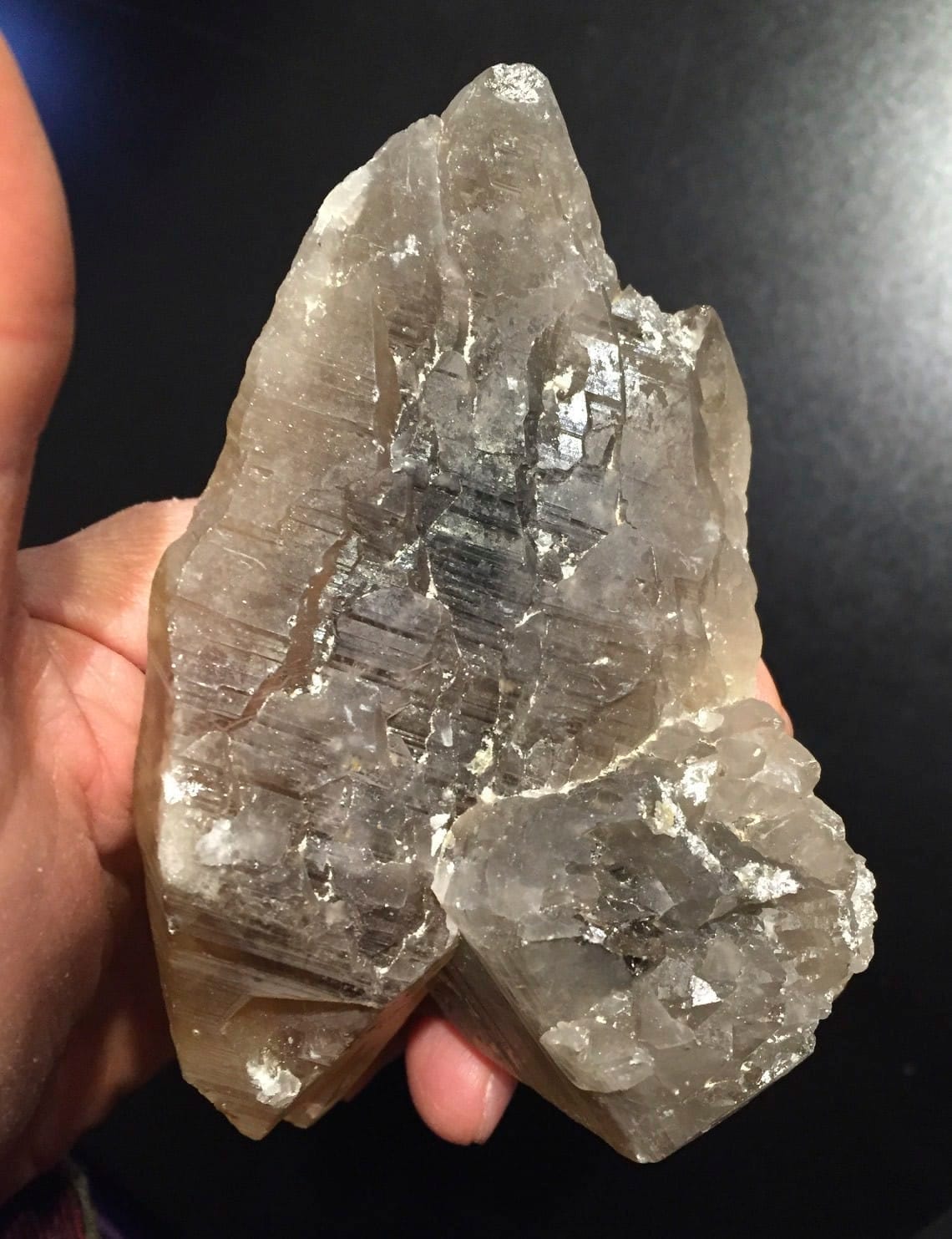 Citrine (natural) twin cluster - self healed floater - healing crystal - Image 5