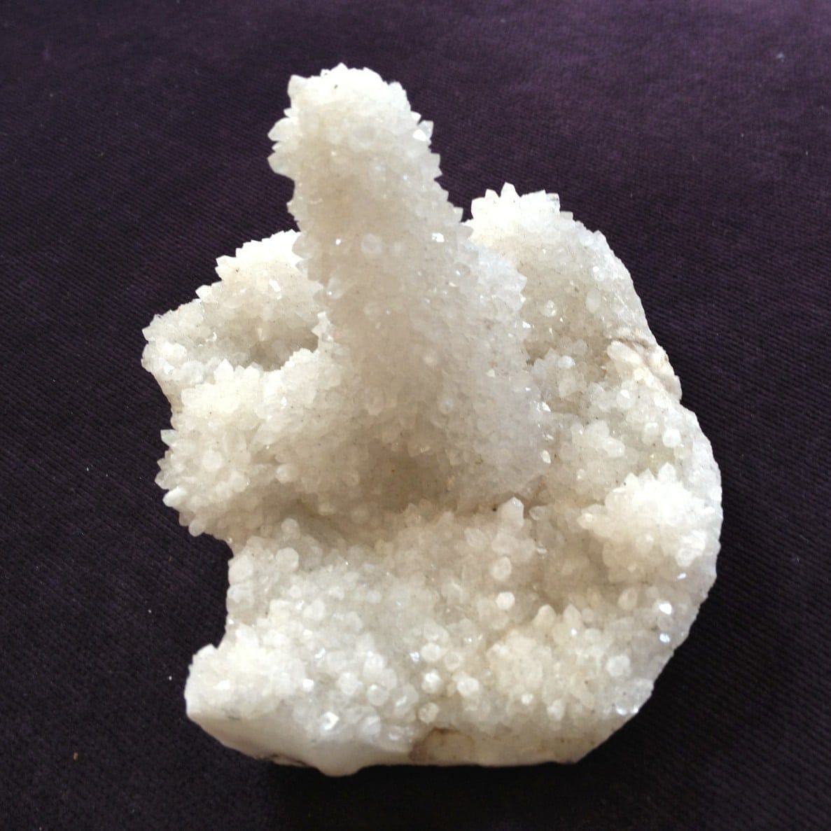 Quartz (Coral-Anandalite) semi-cactus 'finger cake' healing crystal