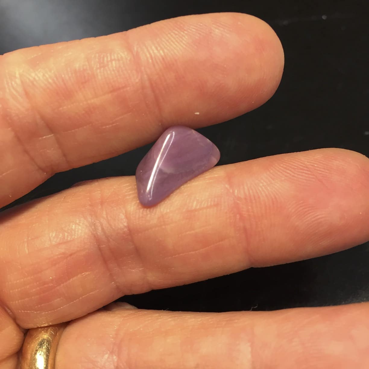 Sugilite (small cut tumble) pink gel pyramid (4.45ct) healing crystal