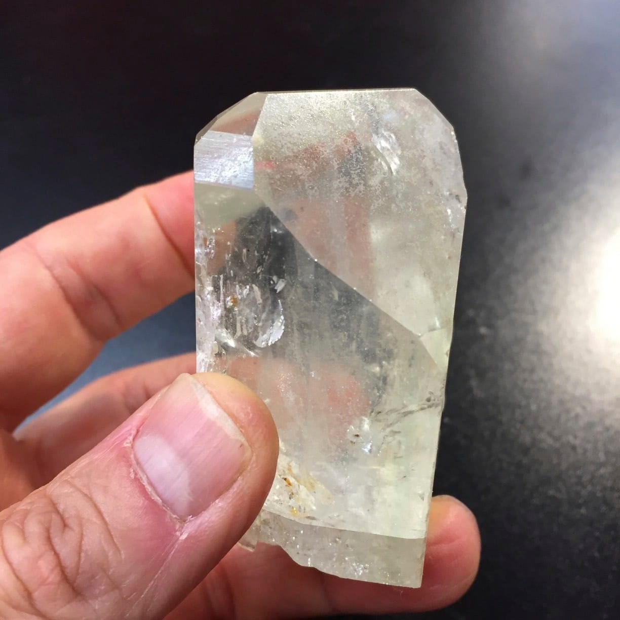 Topaz (clear) standing generator healing crystal