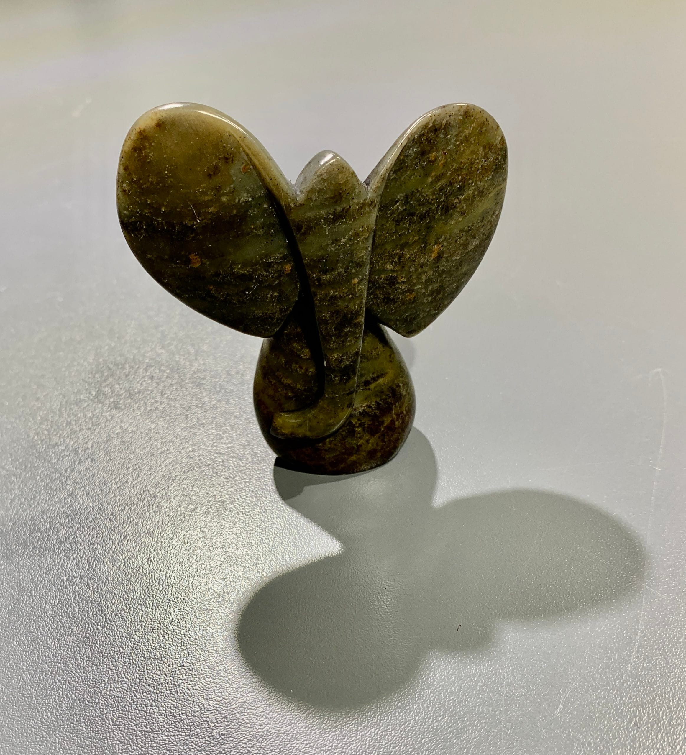 Soap Stone (carving) standing big-eared elephant healing crystal - Image 2