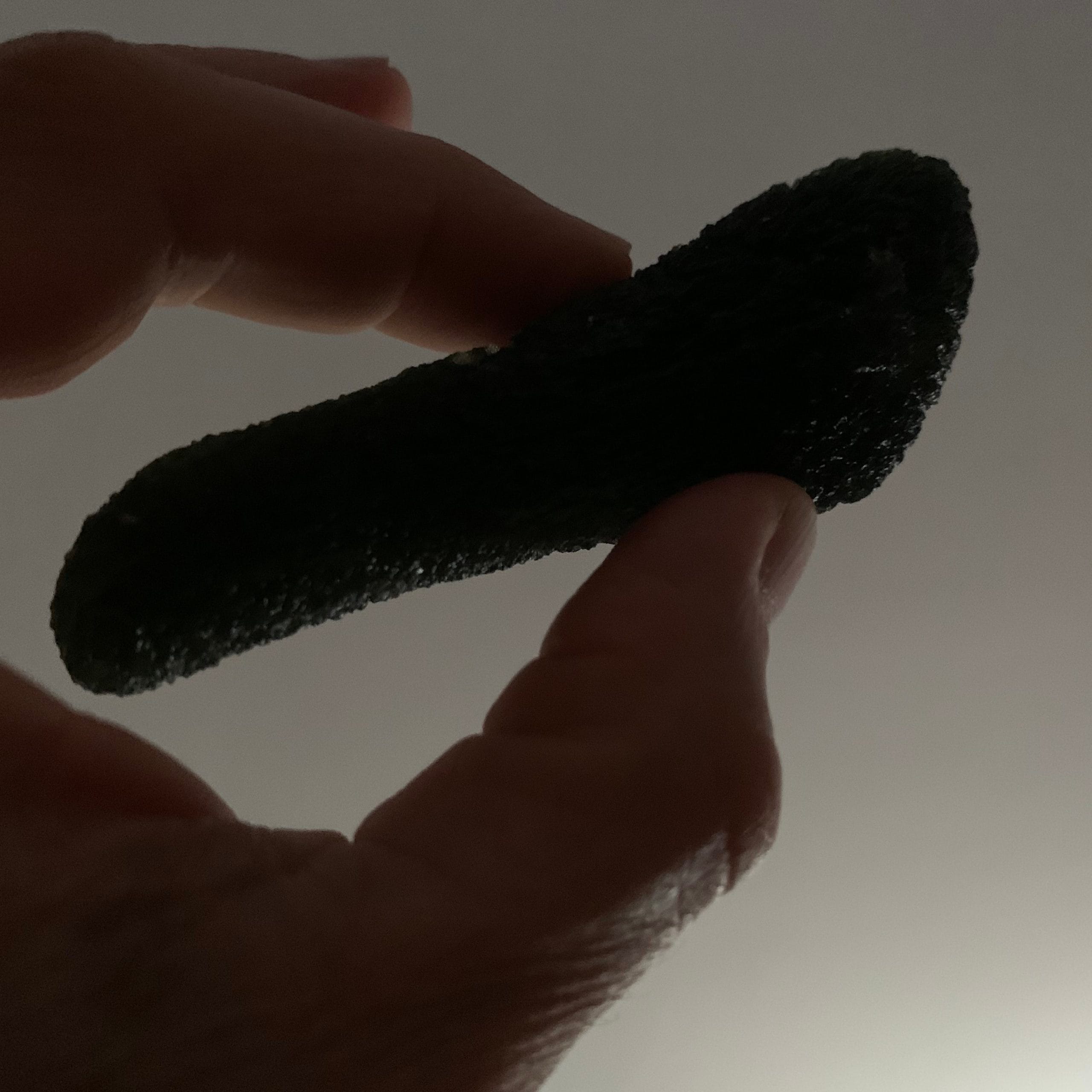 Moldavite (rough) Zatacka (53.8gr) healing crystal wand - Image 9