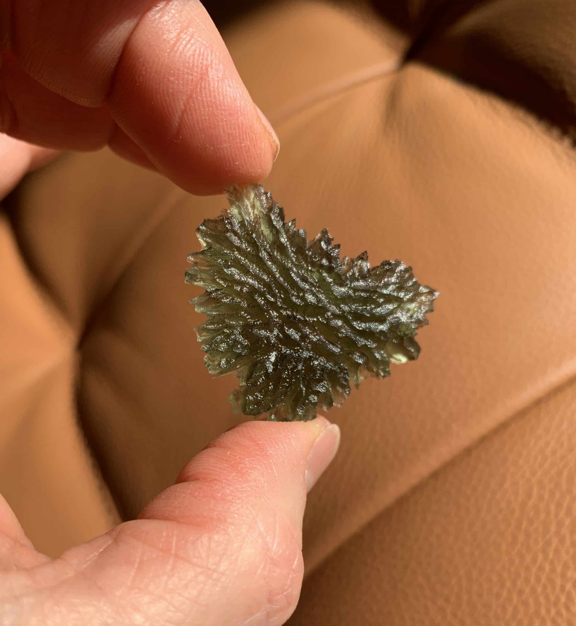 Moldavite (rough) Besednice (5.8gr) healing crystal