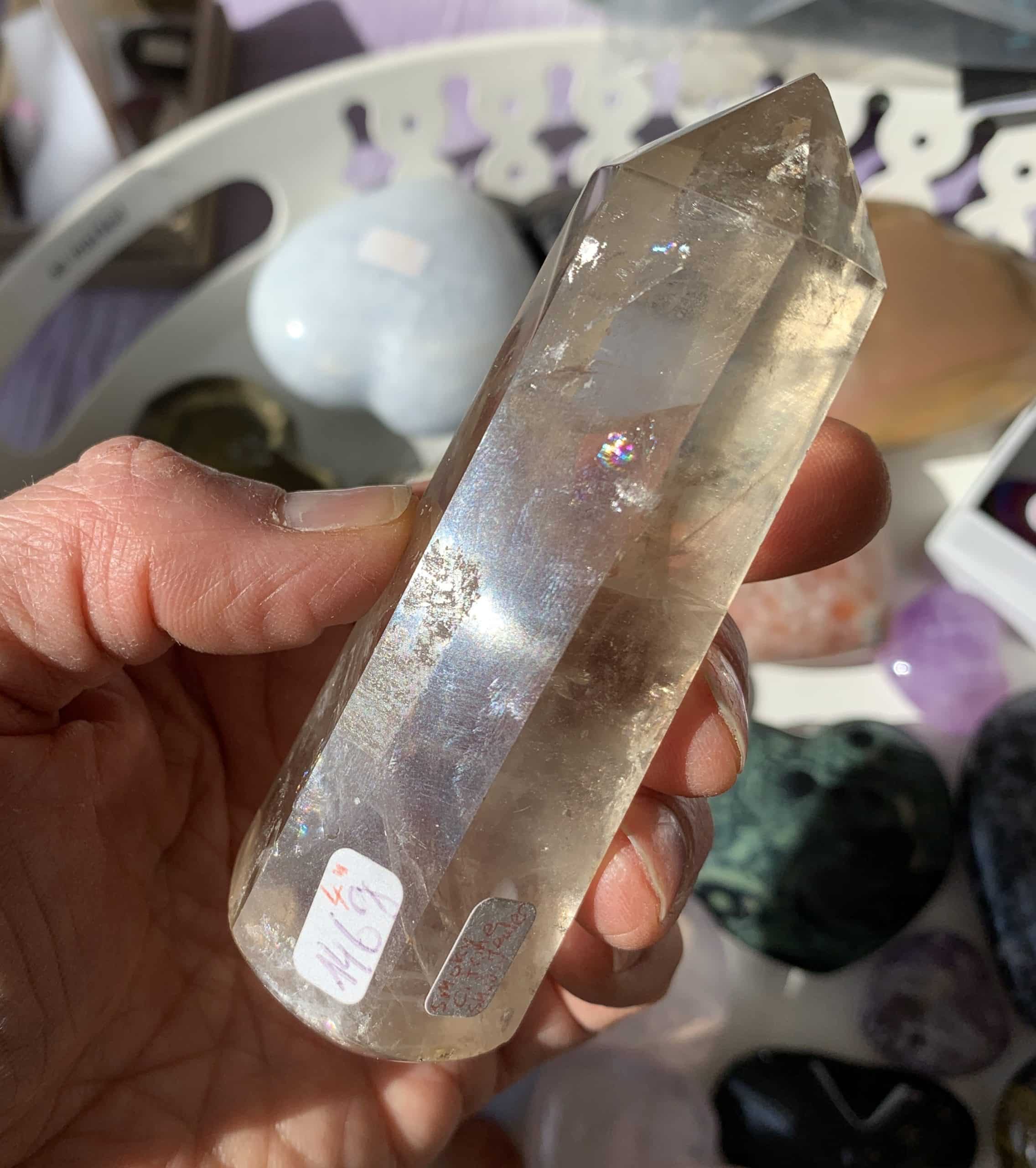 Citrine (natural) Smoky large massage wand healing crystal