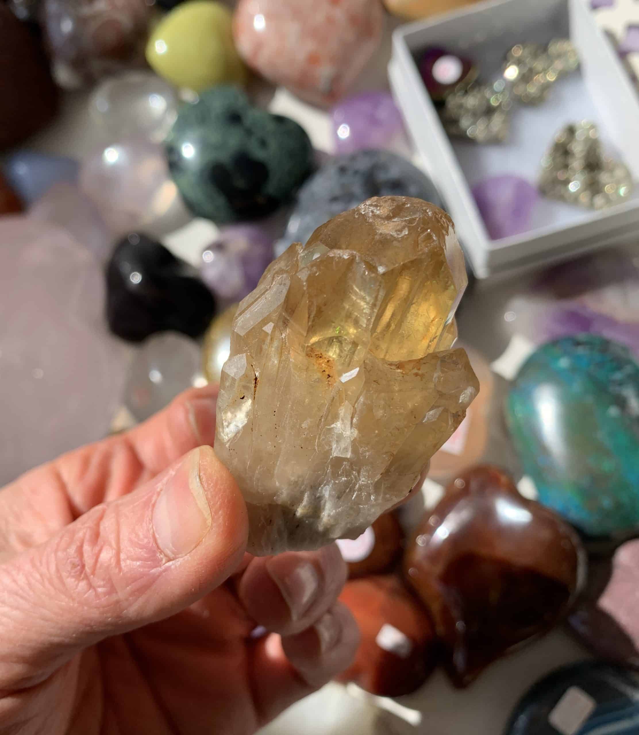 Citrine (natural) standing Congo cluster healing crystal - Image 2