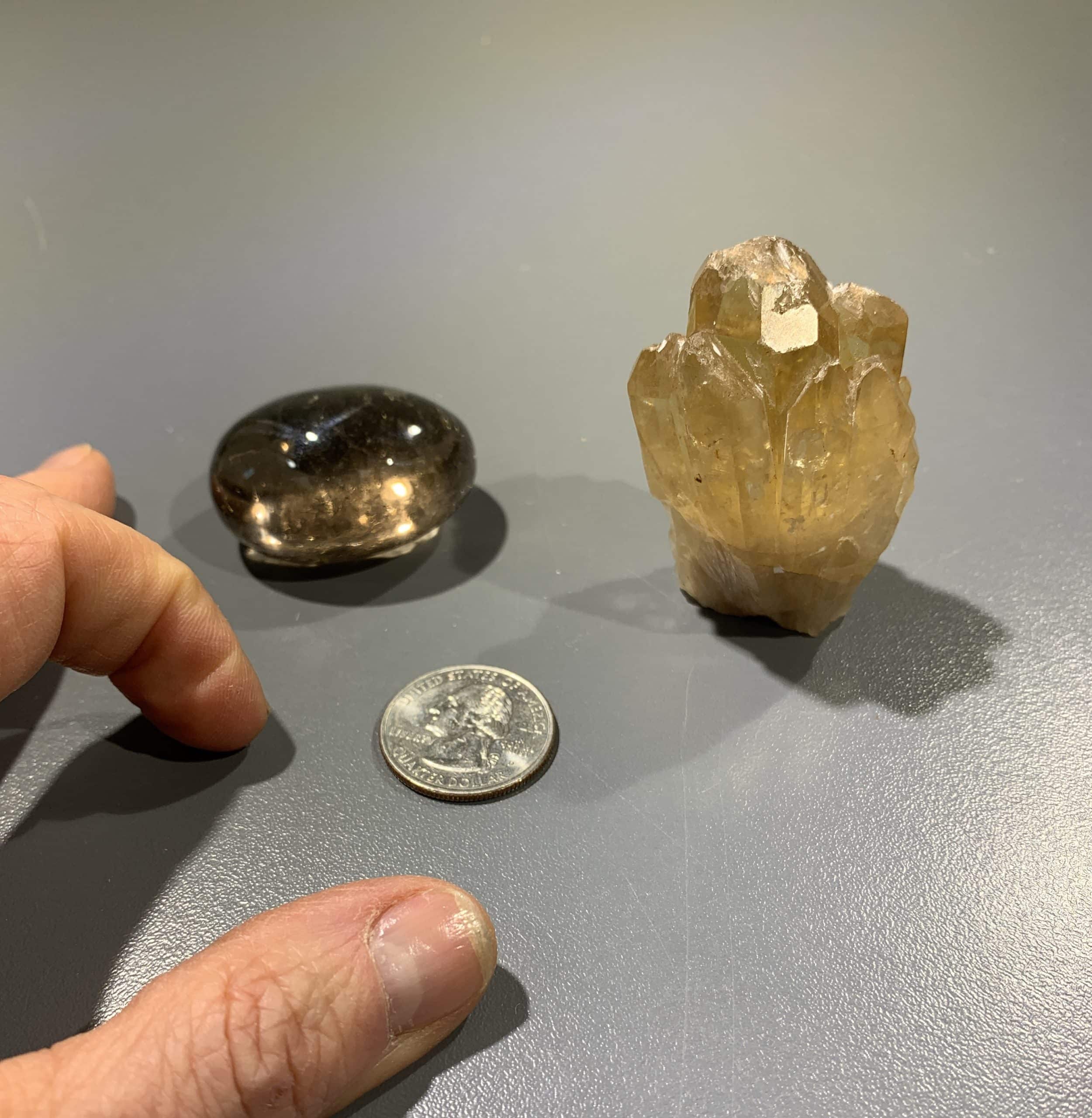 Citrine (natural) standing Congo cluster healing crystal - Image 3