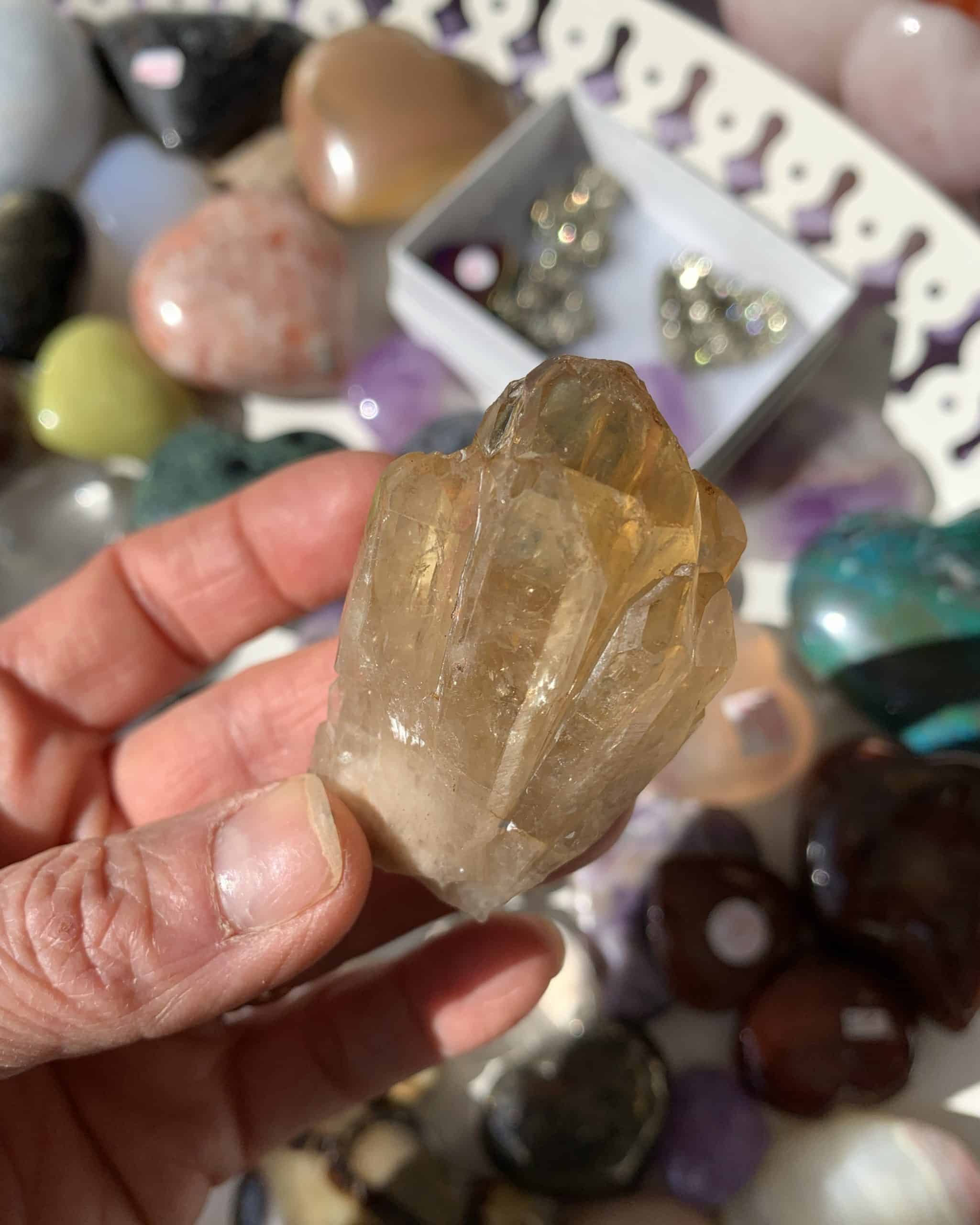 Citrine (natural) standing Congo cluster healing crystal - Image 4