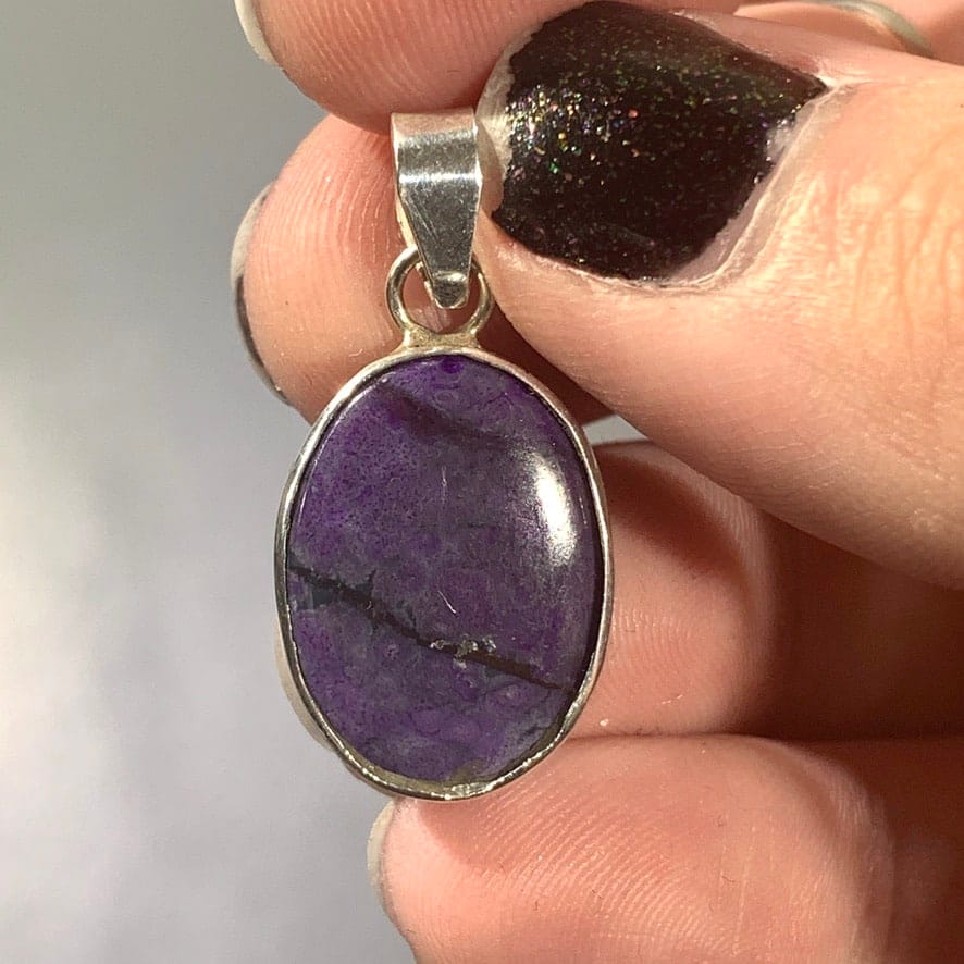 Sugilite (pendant for necklace) 'lightning slice' (2.1gr) healing crystal - Image 2