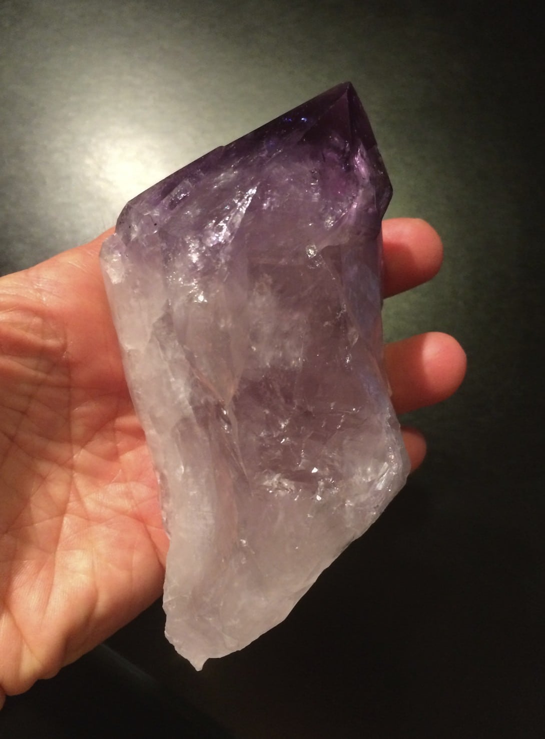 Amethyst natural color and form 'S-point' healing crystal - Image 3