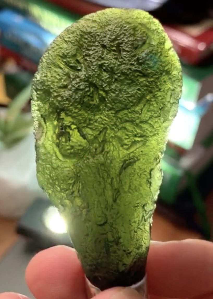 Moldavite pendant (rough) for necklace (48.6gr) healing crystal - Image 2