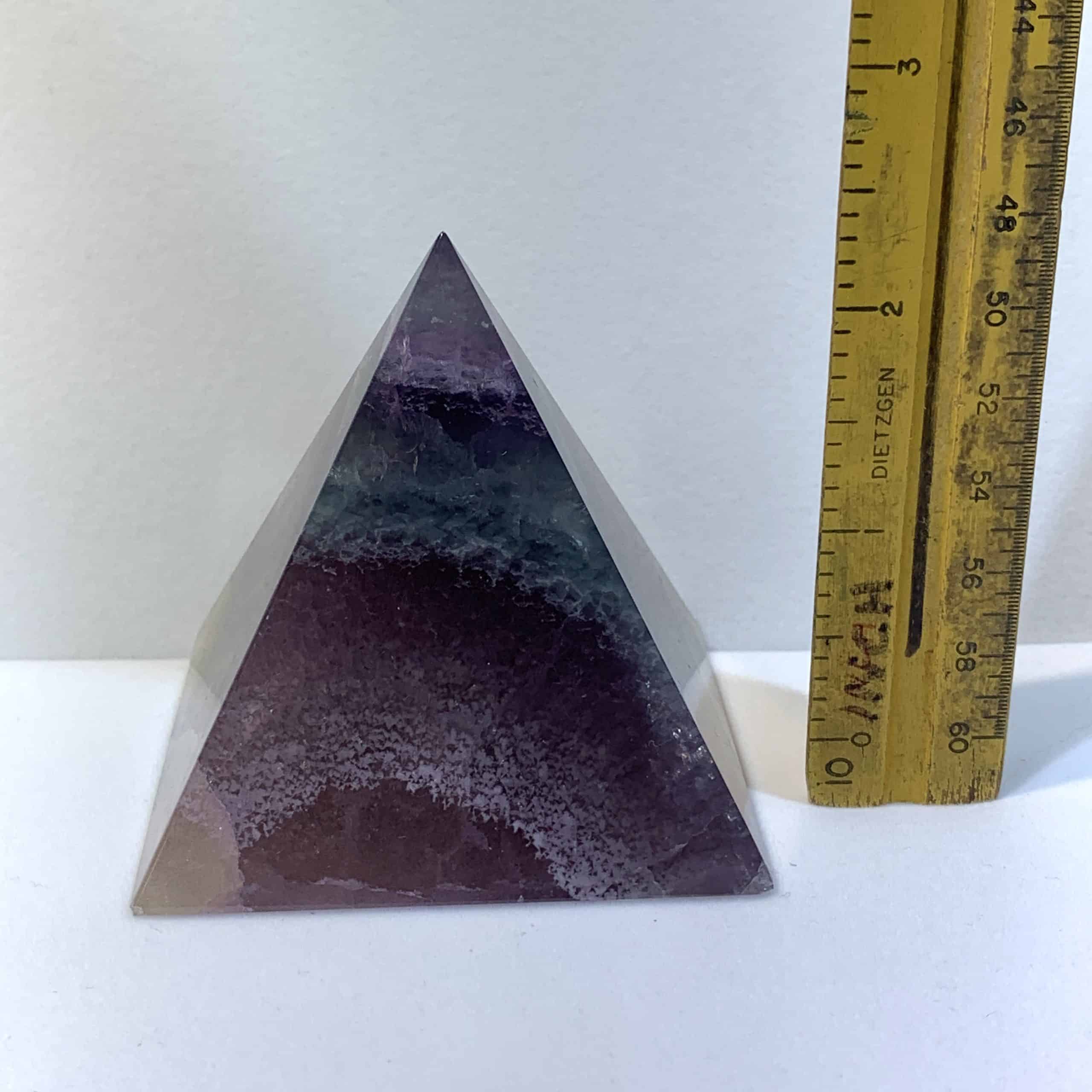 Fluorite (rainbow) pyramid healing crystal - Image 3