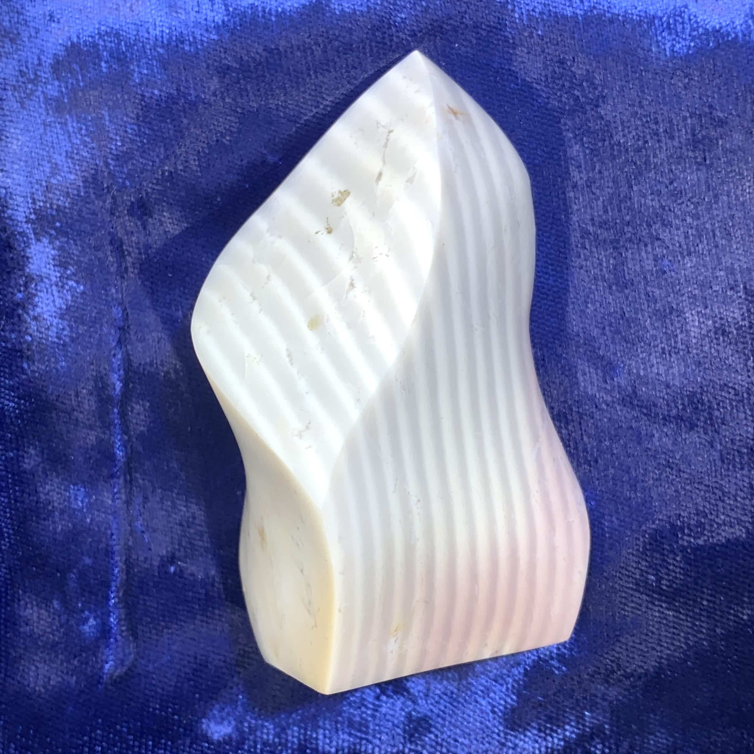 Jasper (dune) free standing flame cut generator healing crystal