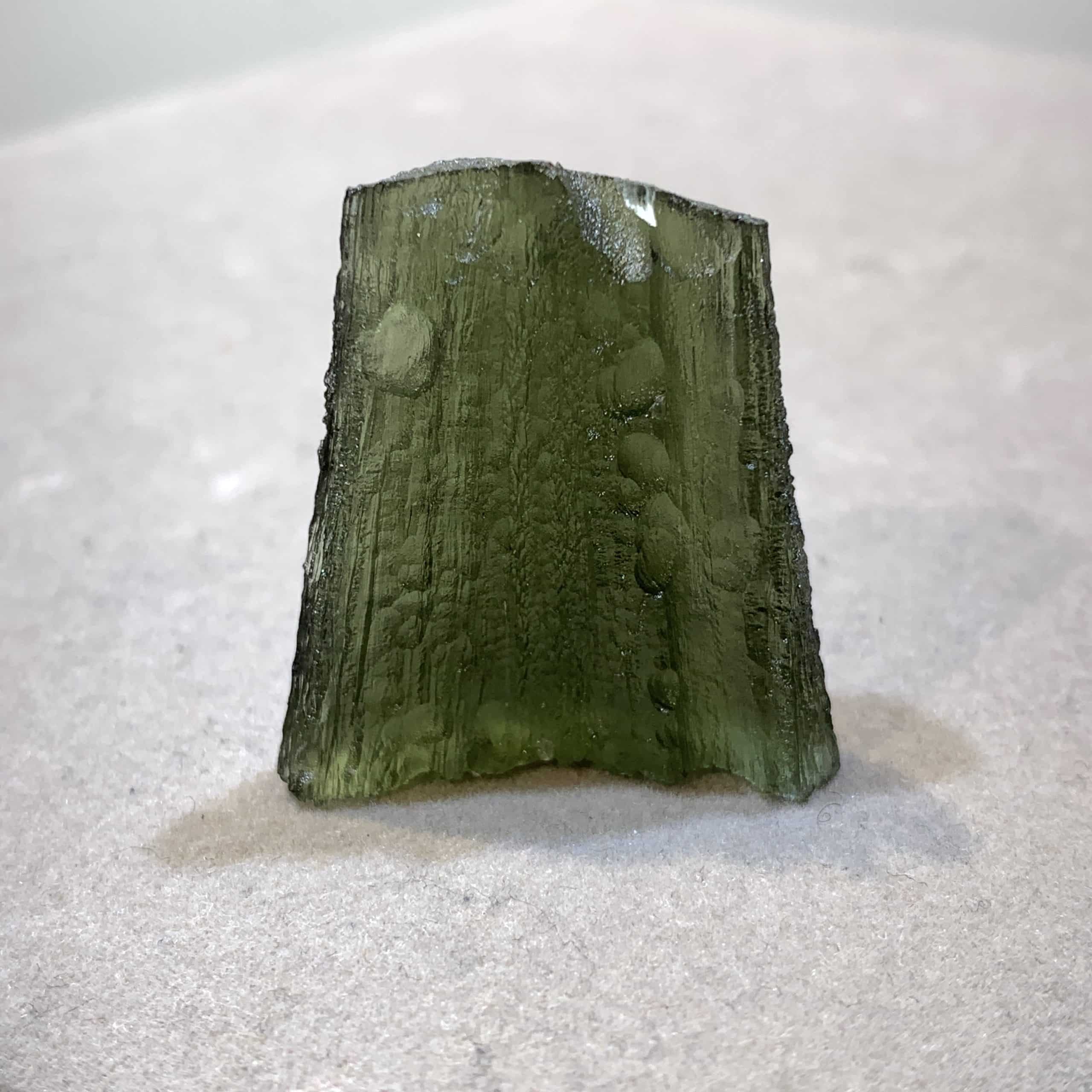 Moldavite (rough) standing 'Angel's Tower' (11gr) healing crystal