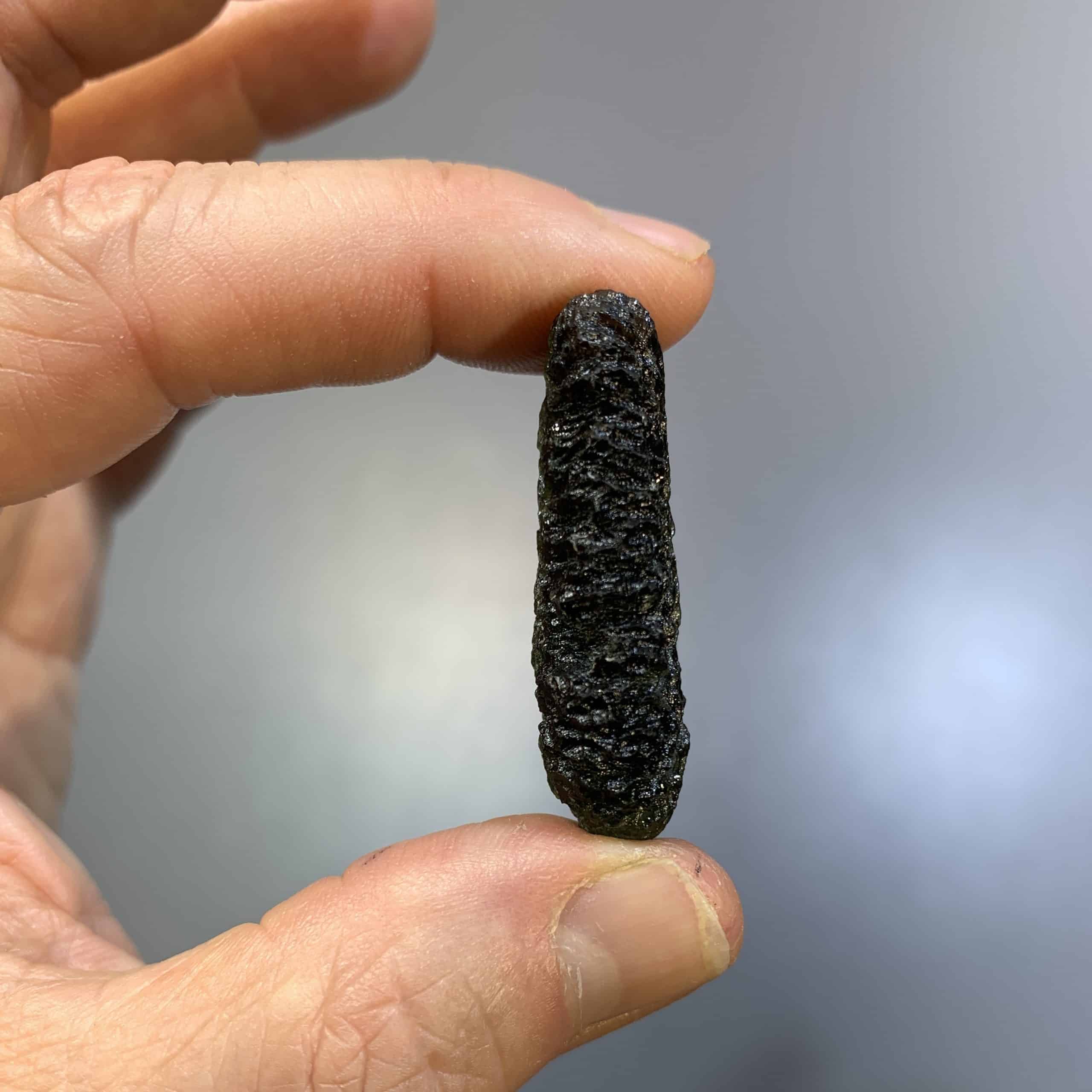 Moldavite (rough) 'chevron tongue' (11.77gr) healing crystal - Image 6