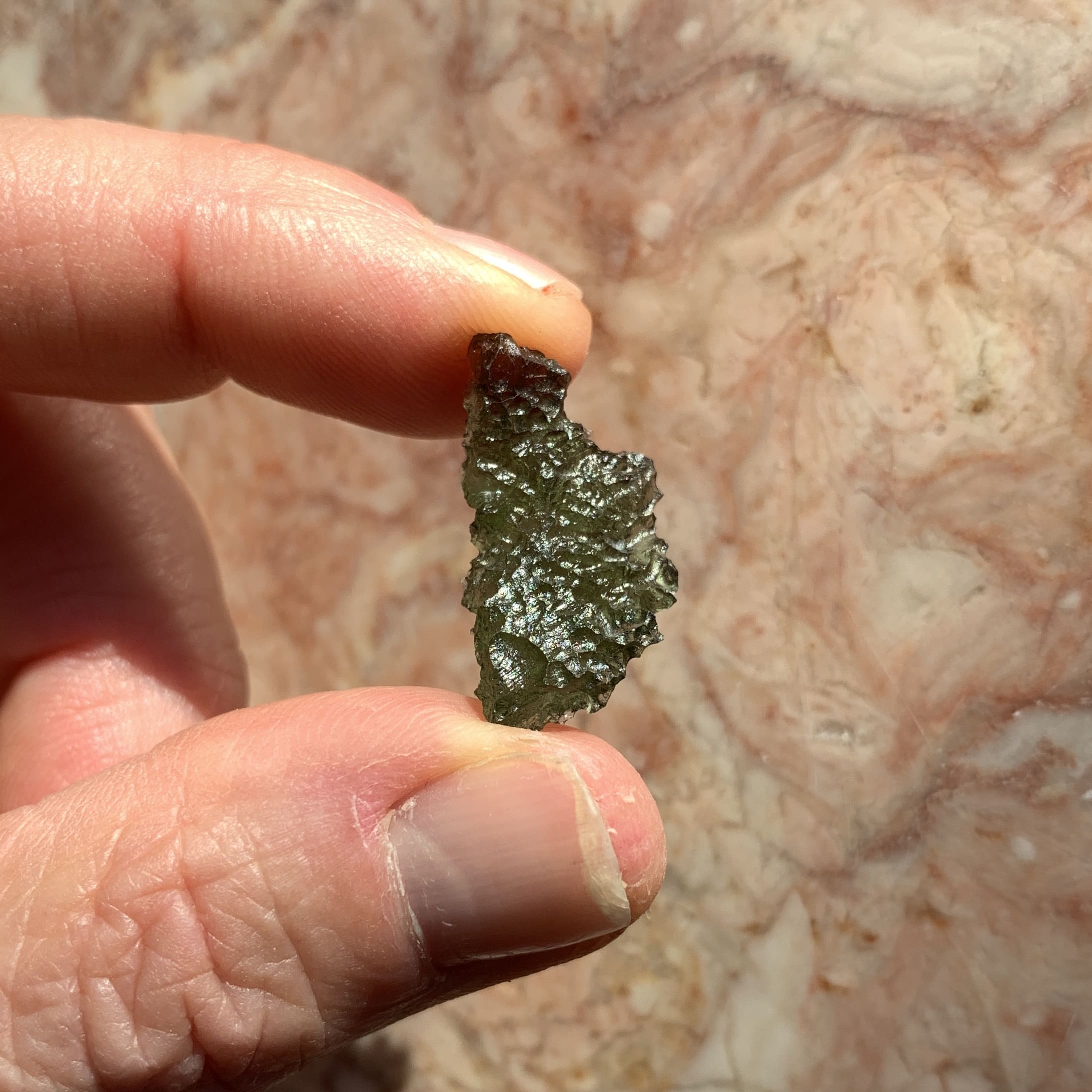Moldavite (rough) 'crescent arch' Maly Chlum (1.73gr) healing crystal - Image 6