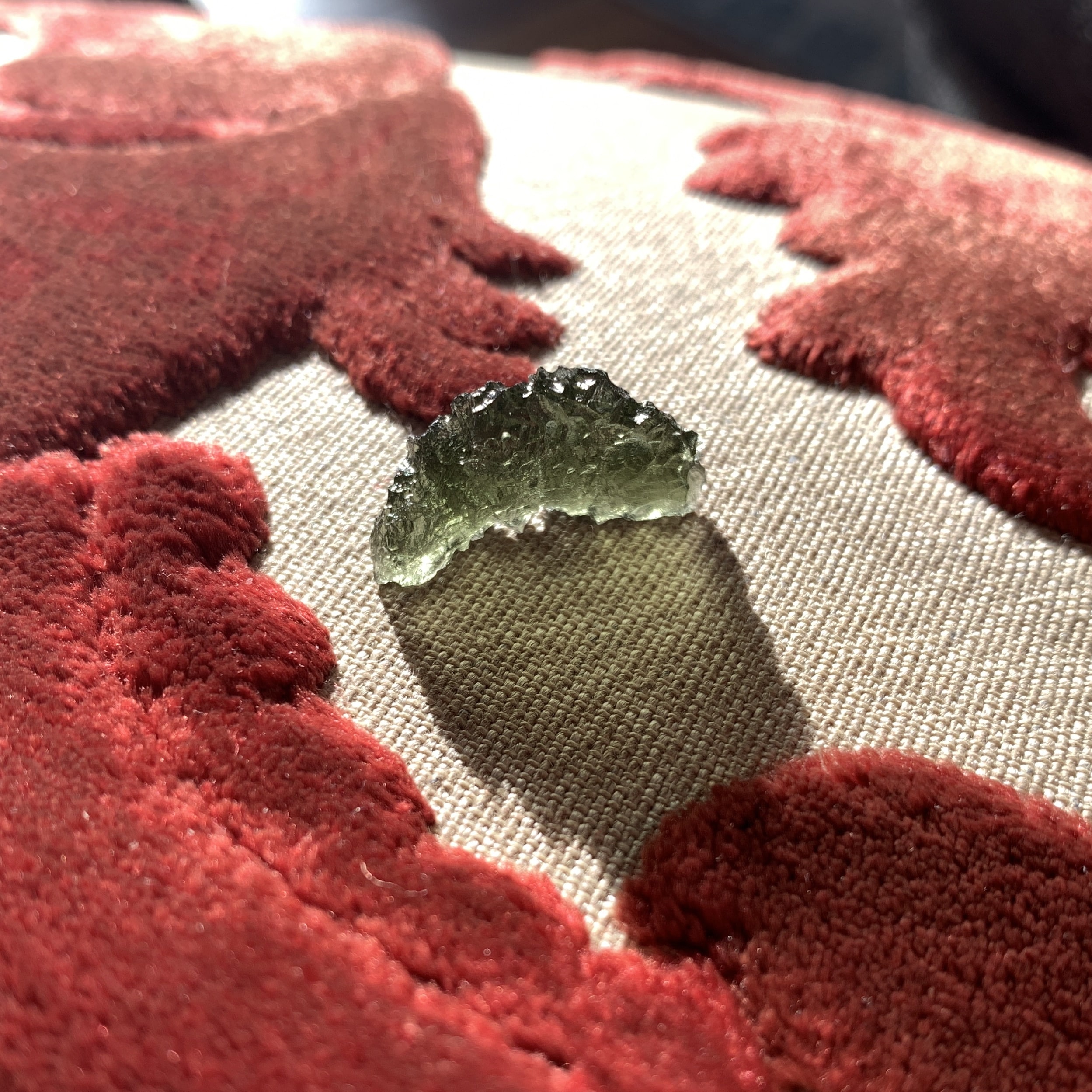 Moldavite (rough) 'crescent arch' Maly Chlum (1.73gr) healing crystal