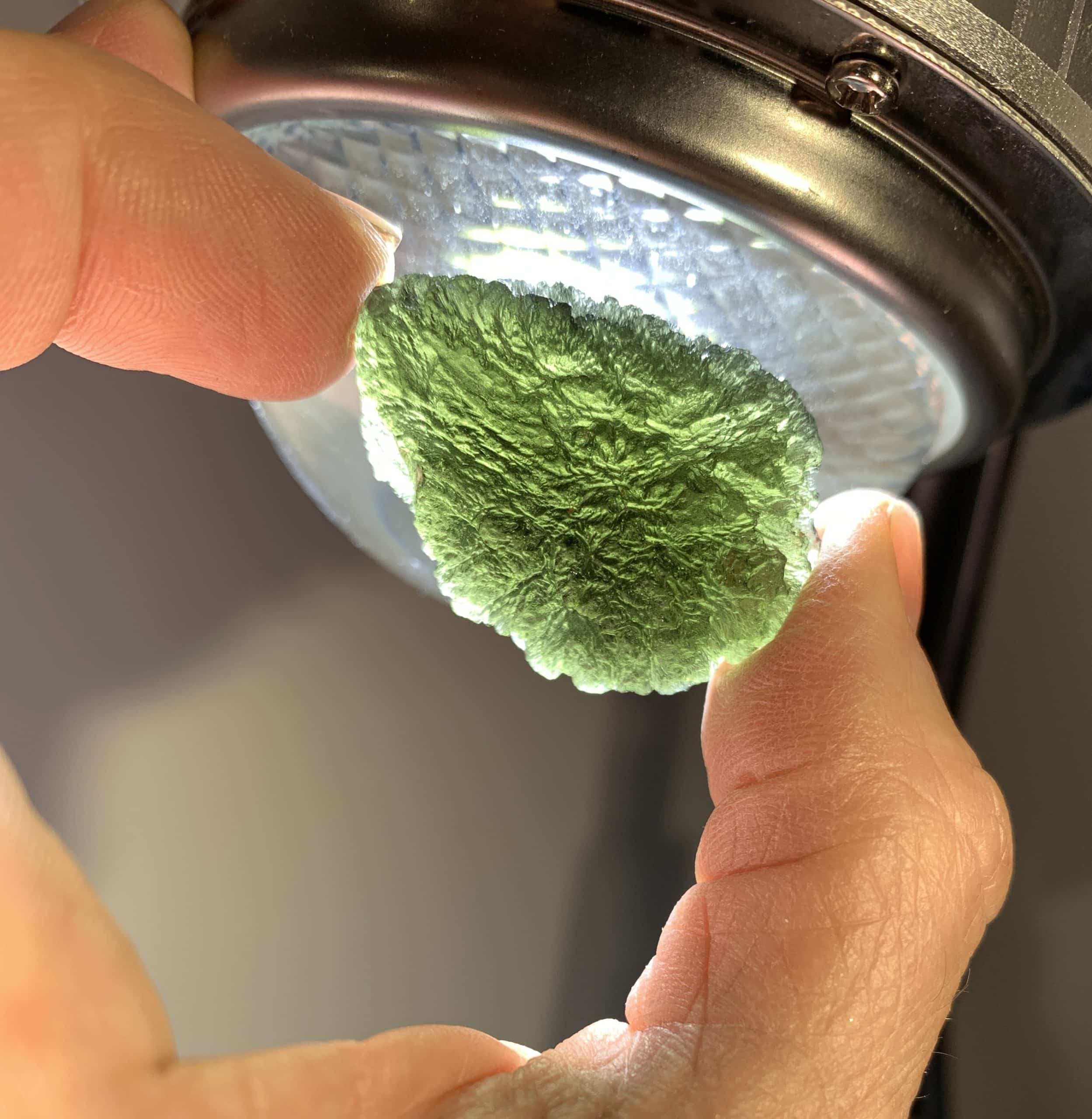 Moldavite (rough) 'green pear' (13.7gr) healing crystal