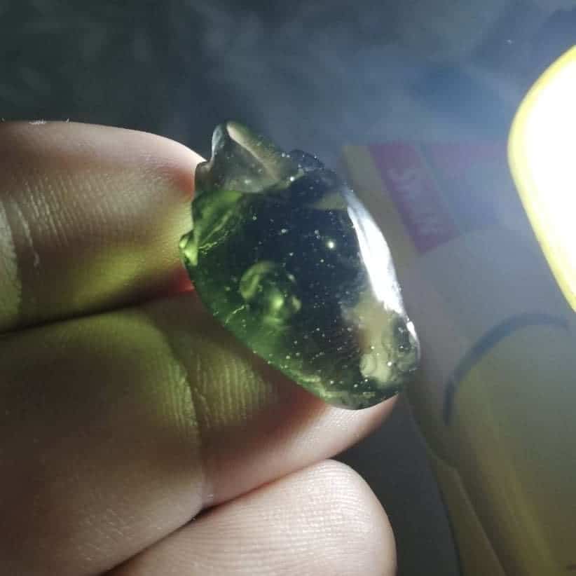 Moldavite carving 'friendly dragon' (4.6gr) healing crystal - Image 3