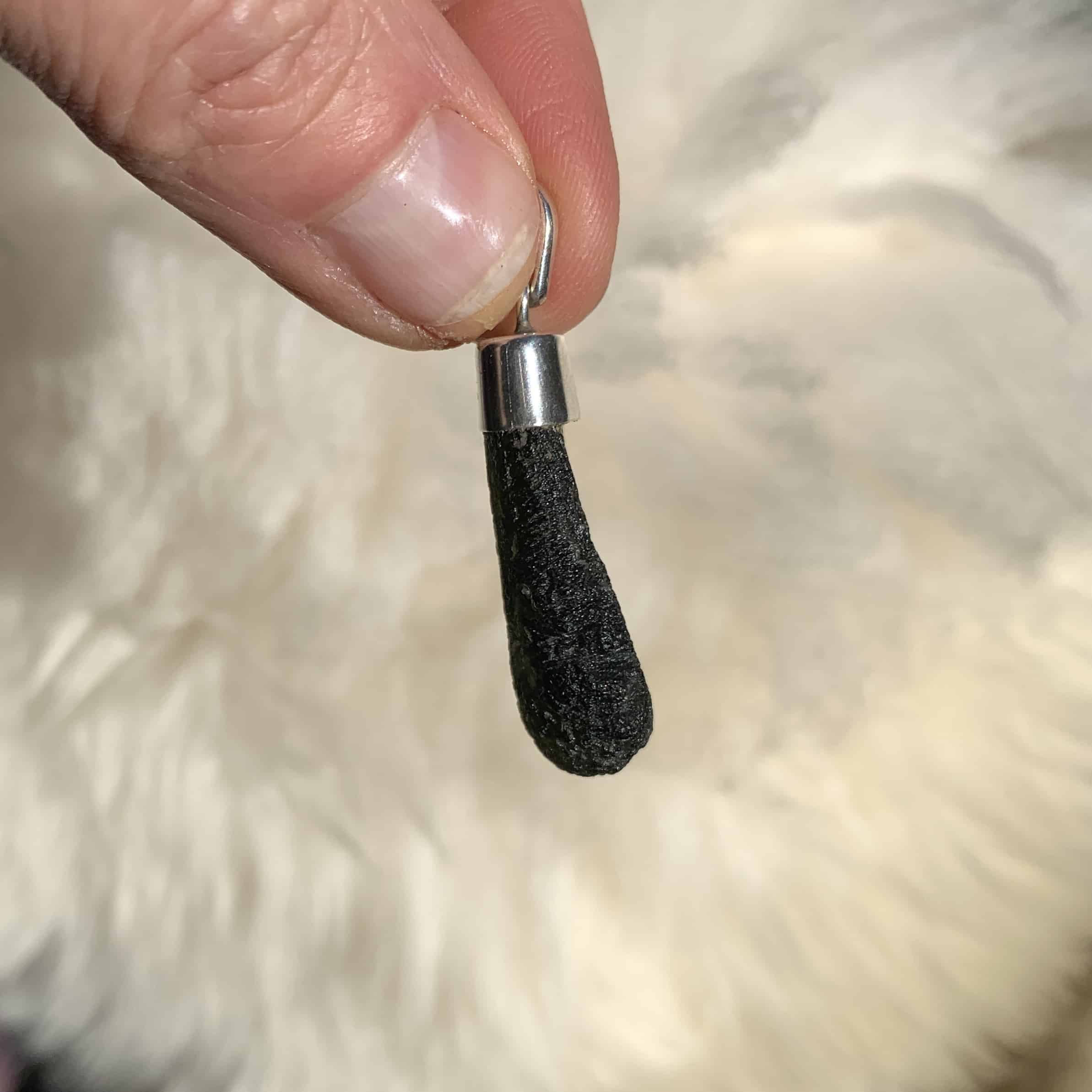 Moldavite pendant (rough) healing crystal (7.3gr) - Image 6