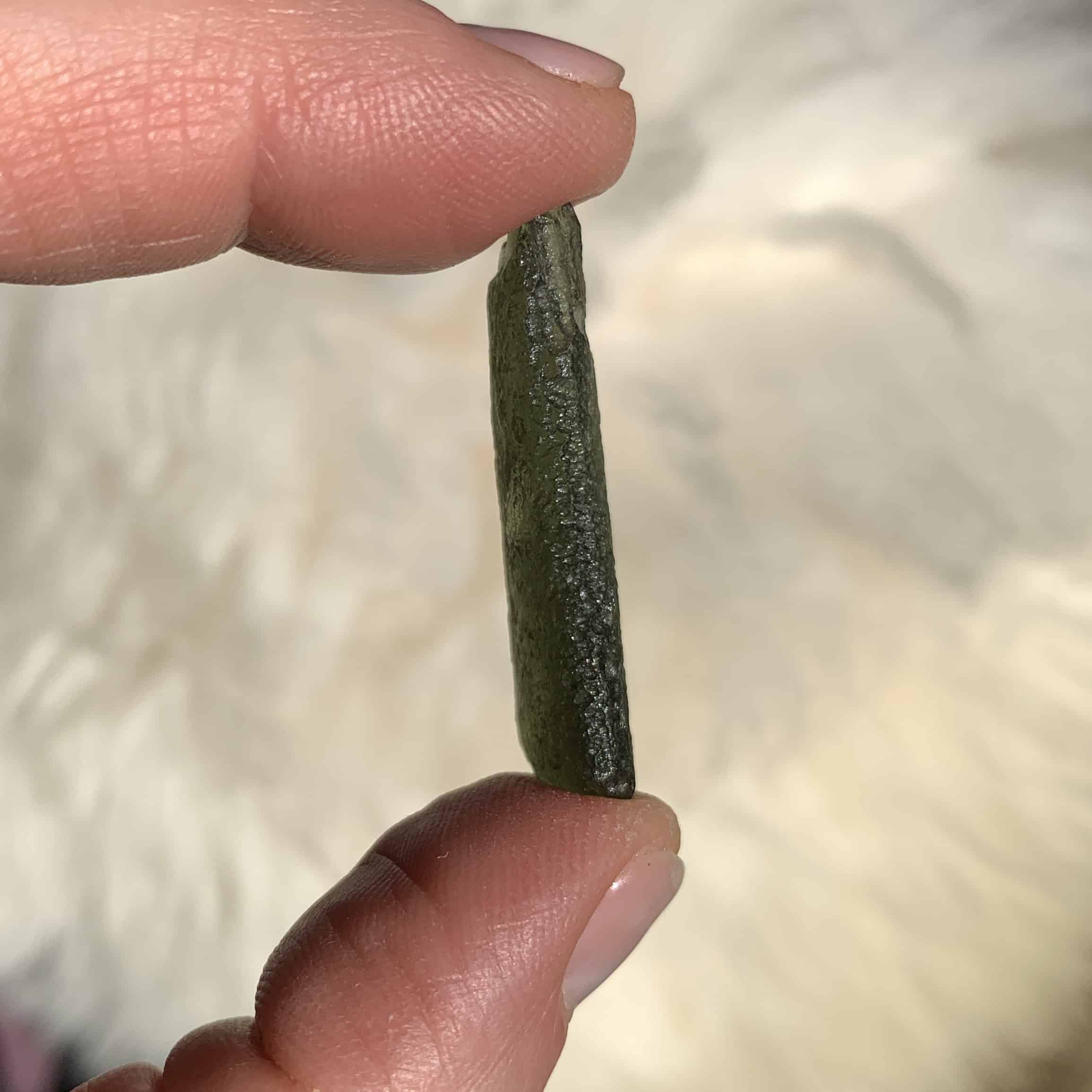 Moldavite (rough) 'channel drop' (3.3gr) healing crystal - Image 6